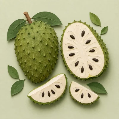 Paper Craft Soursop Fruit Composition