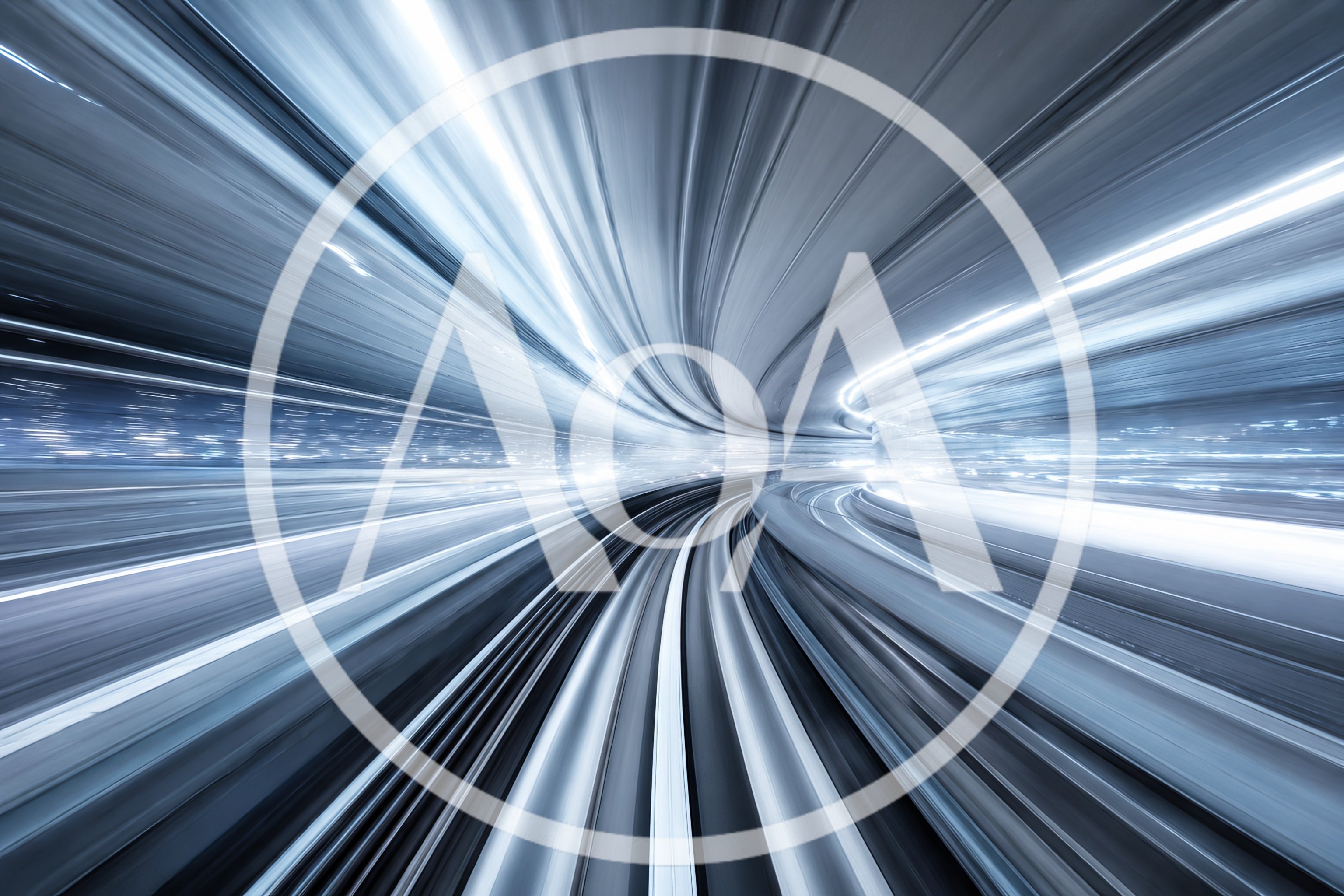 High Speed Motion Blur Inside A Subway Tunnel