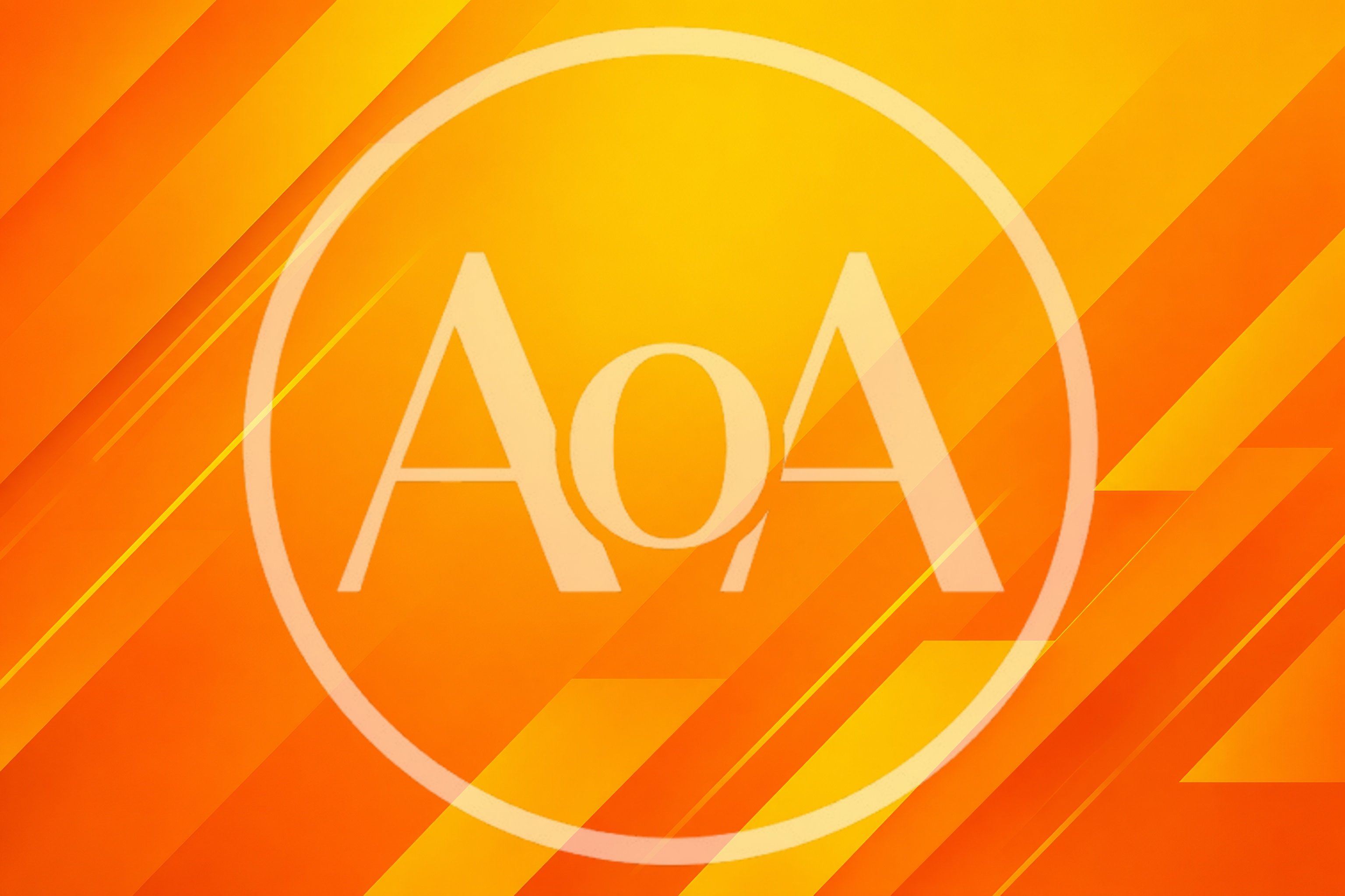 Abstract Orange Background With Diagonal Geometric Stripes
