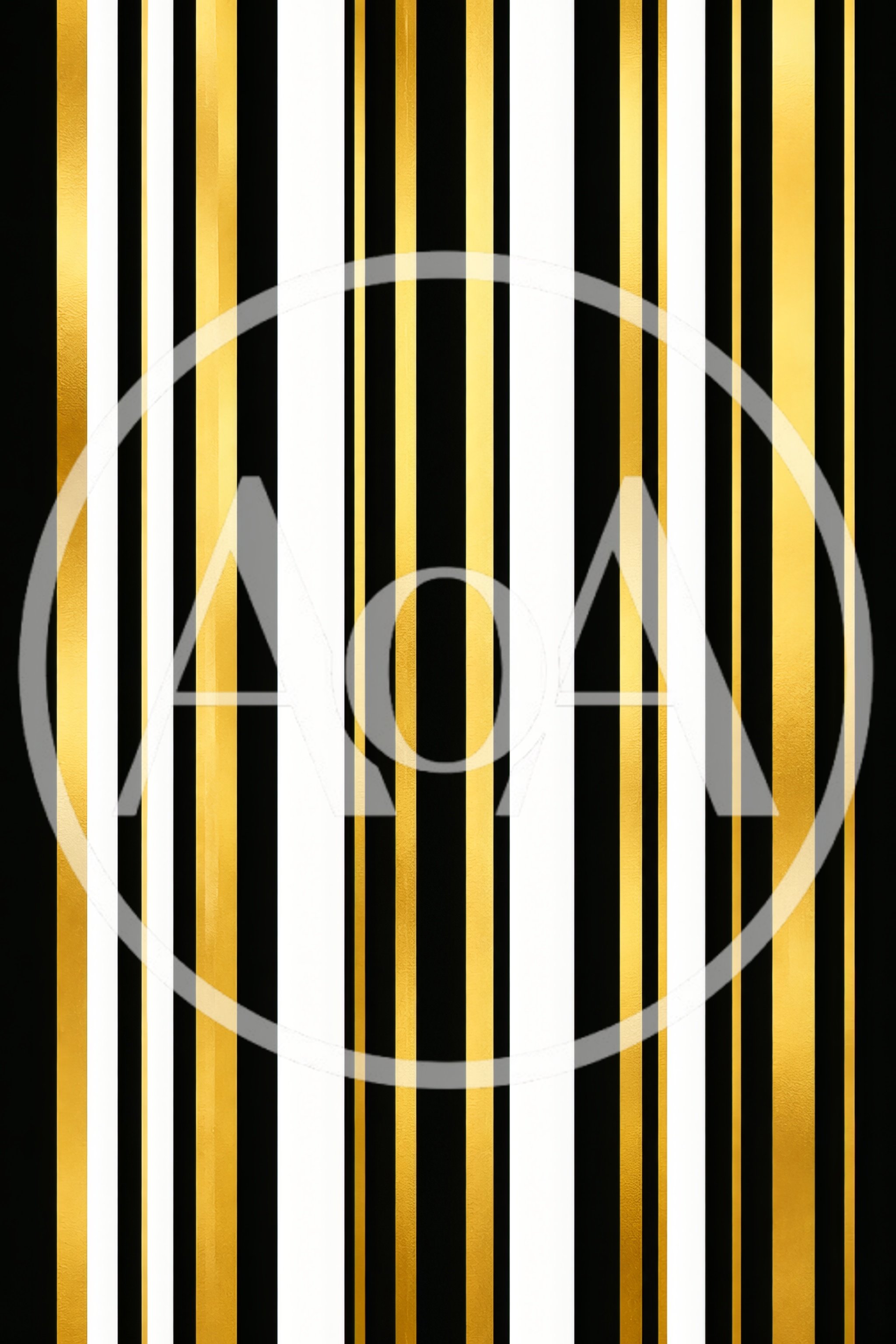 Abstract Vertical Stripes Pattern With Gold And Black