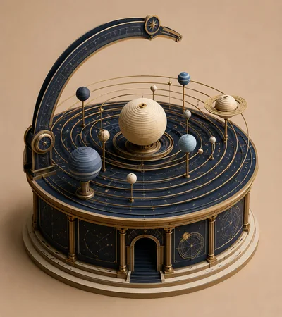 Orrery Model of a Celestial Solar System