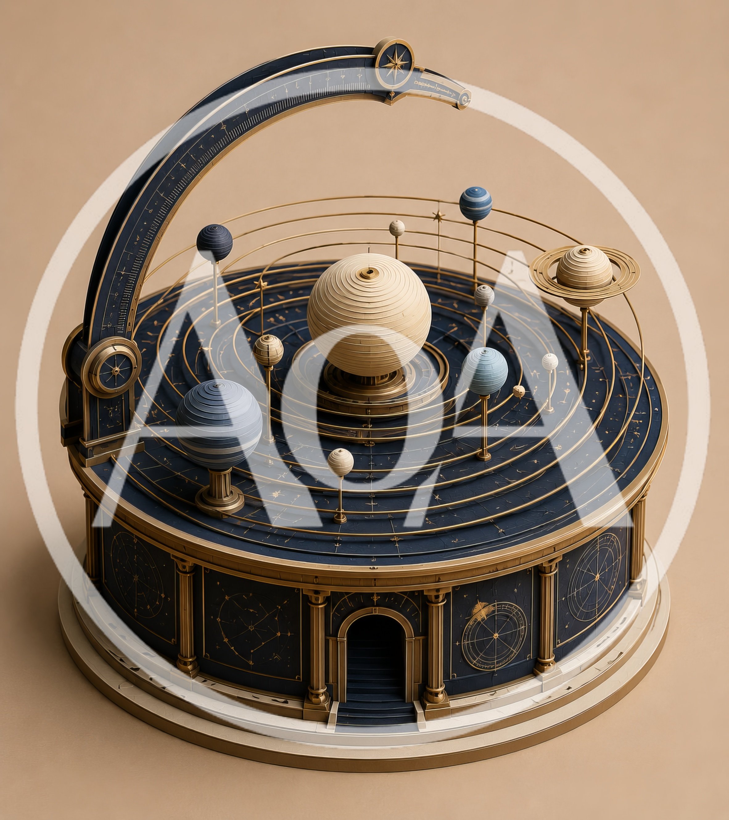 Orrery Model of a Celestial Solar System