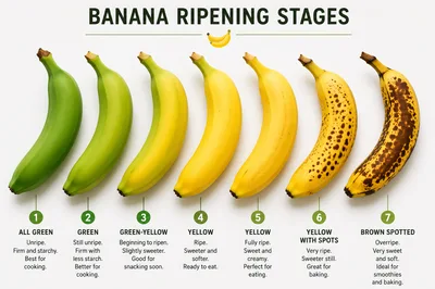 Banana Ripening Stages Infographic Chart