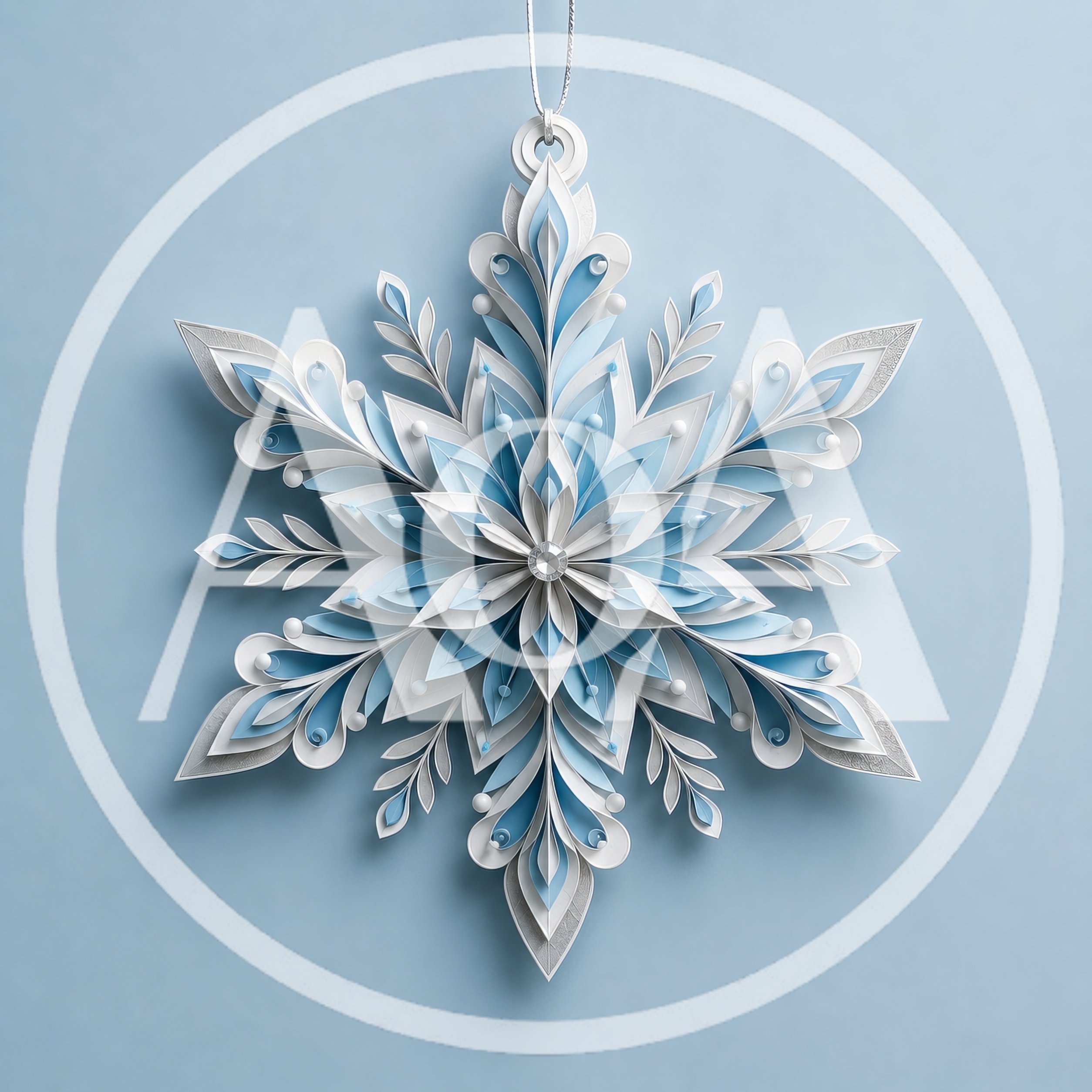 Intricate Paper Quilled Snowflake Ornament