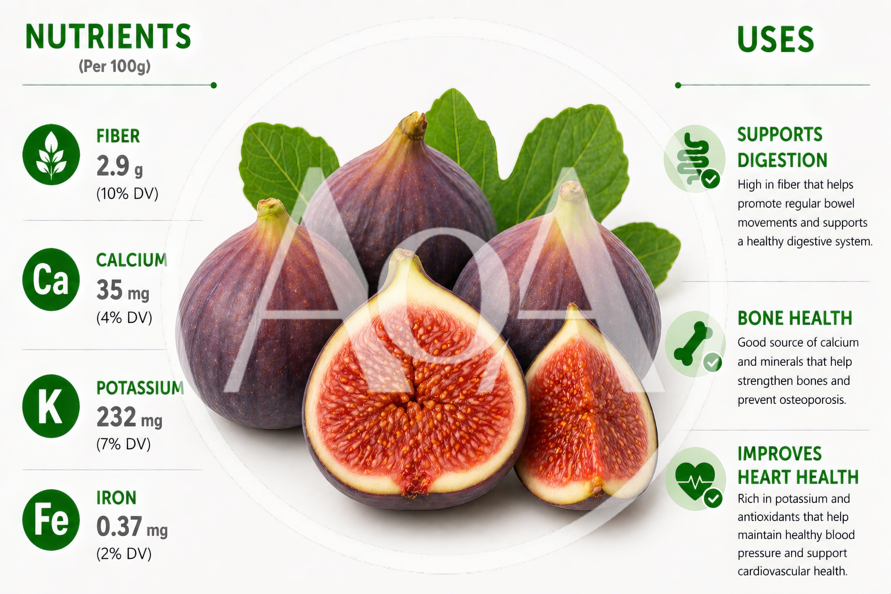 Fresh Figs Nutritional Benefits Infographic