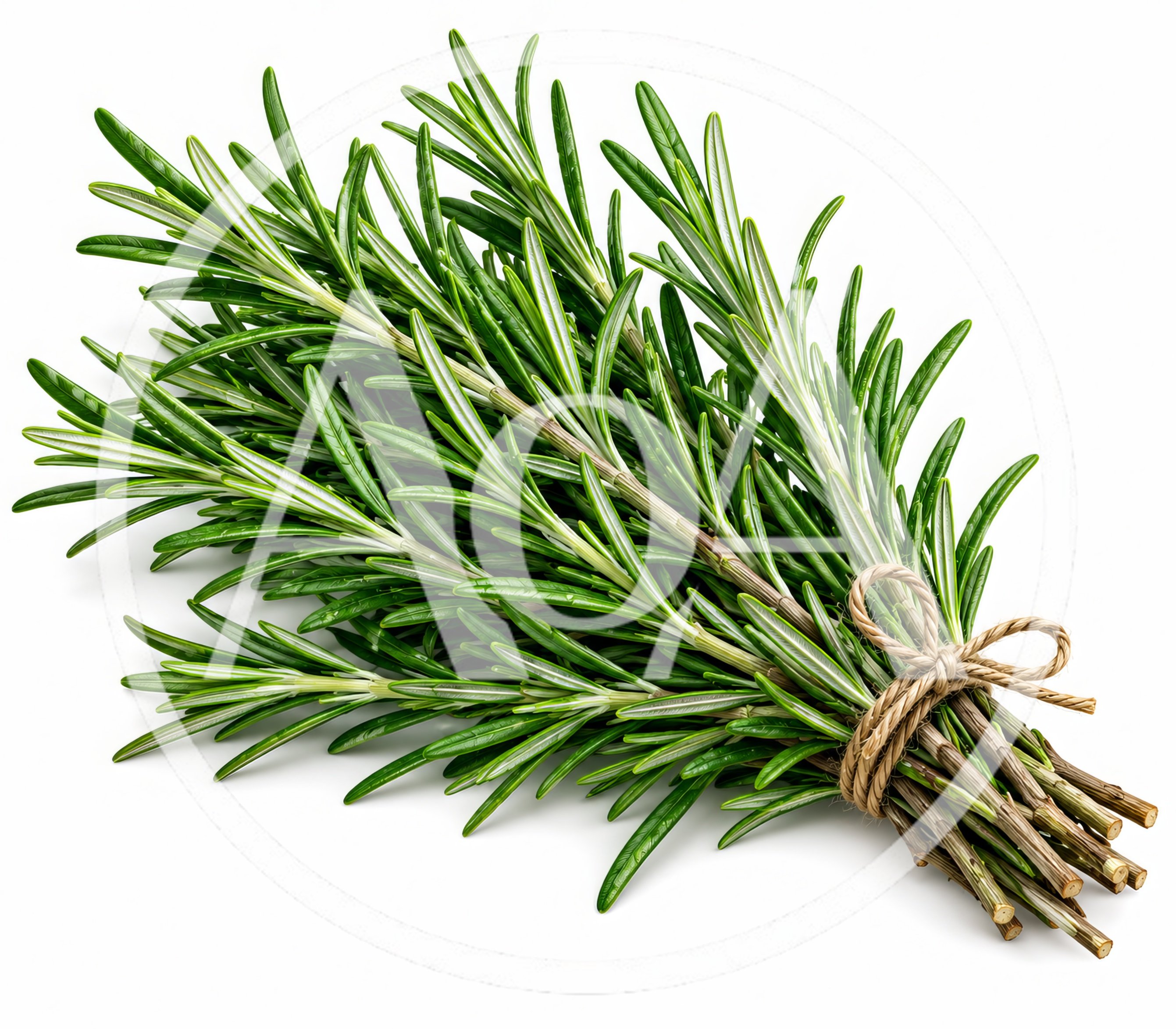 Fresh Rosemary Herb Bundle Tied With Twine