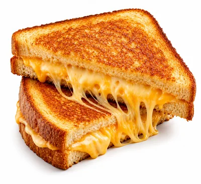 Grilled Cheese Sandwich With Melted Gooey Cheese