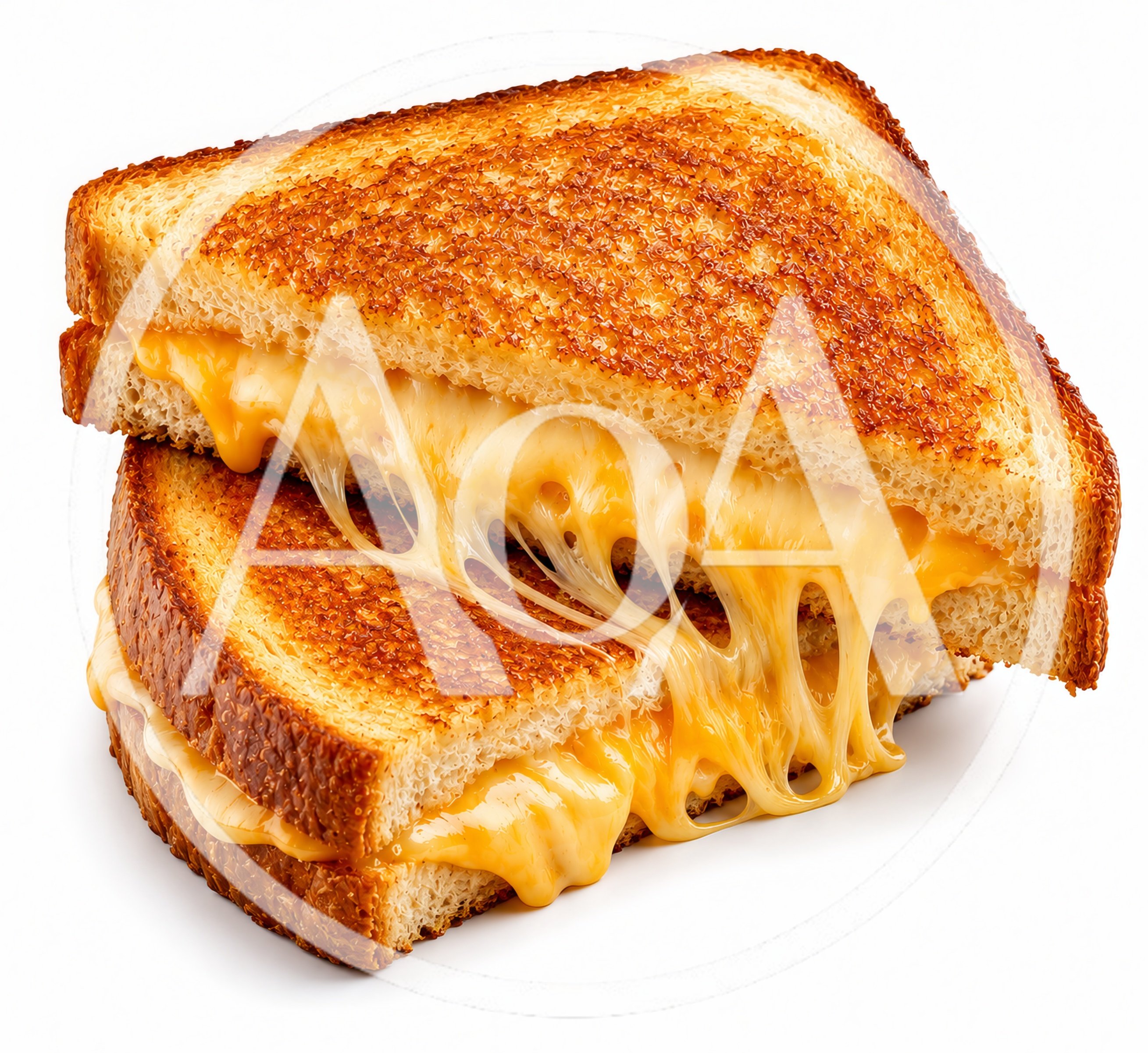 Grilled Cheese Sandwich With Melted Gooey Cheese
