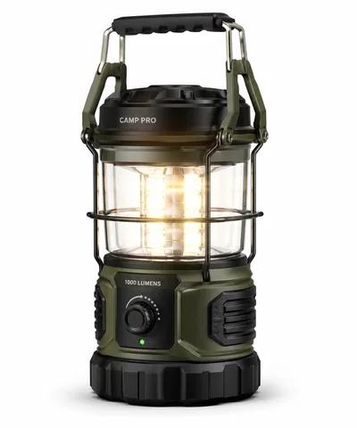 Portable LED Camping Lantern With Adjustable Brightness Dial