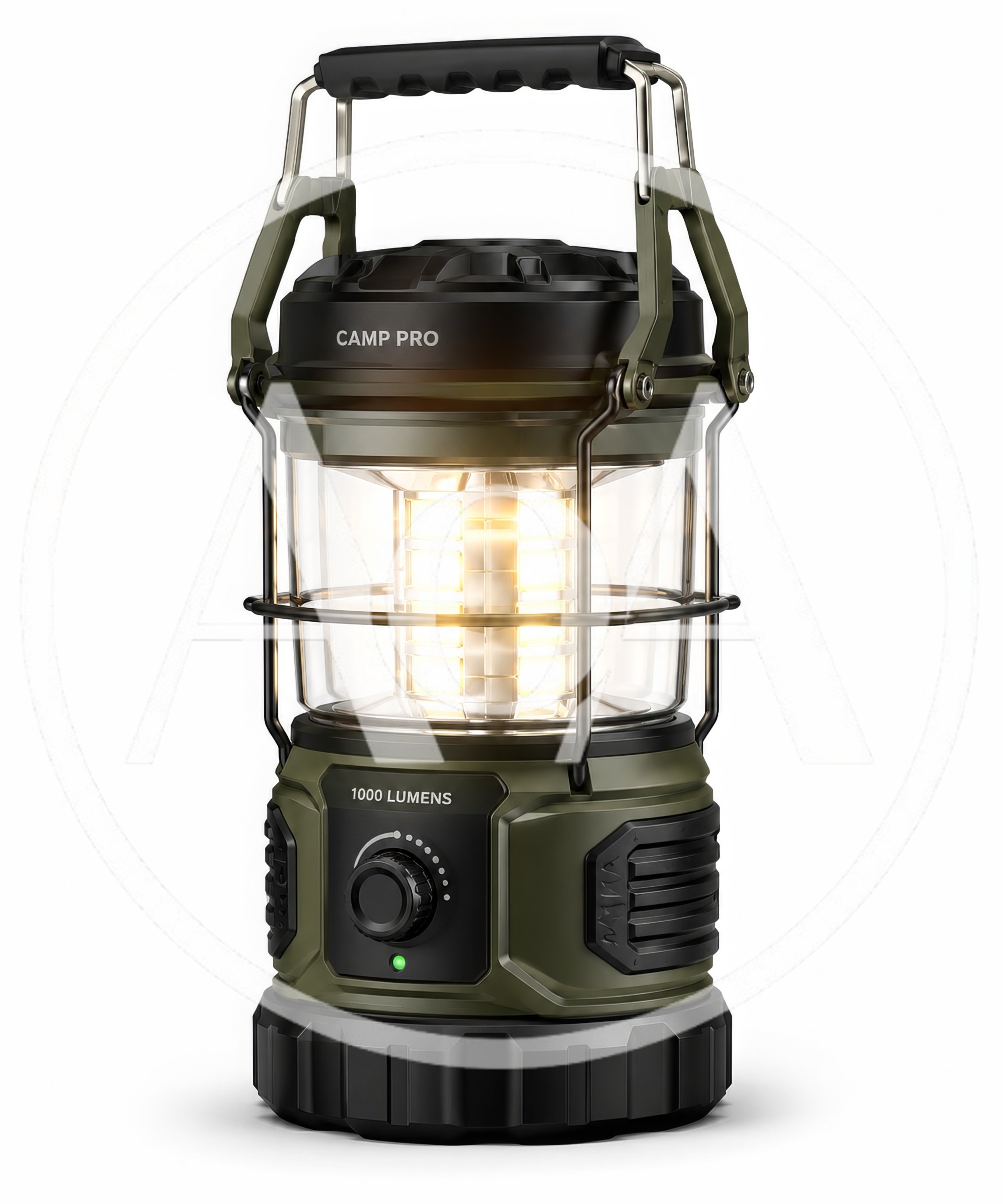 Portable LED Camping Lantern With Adjustable Brightness Dial