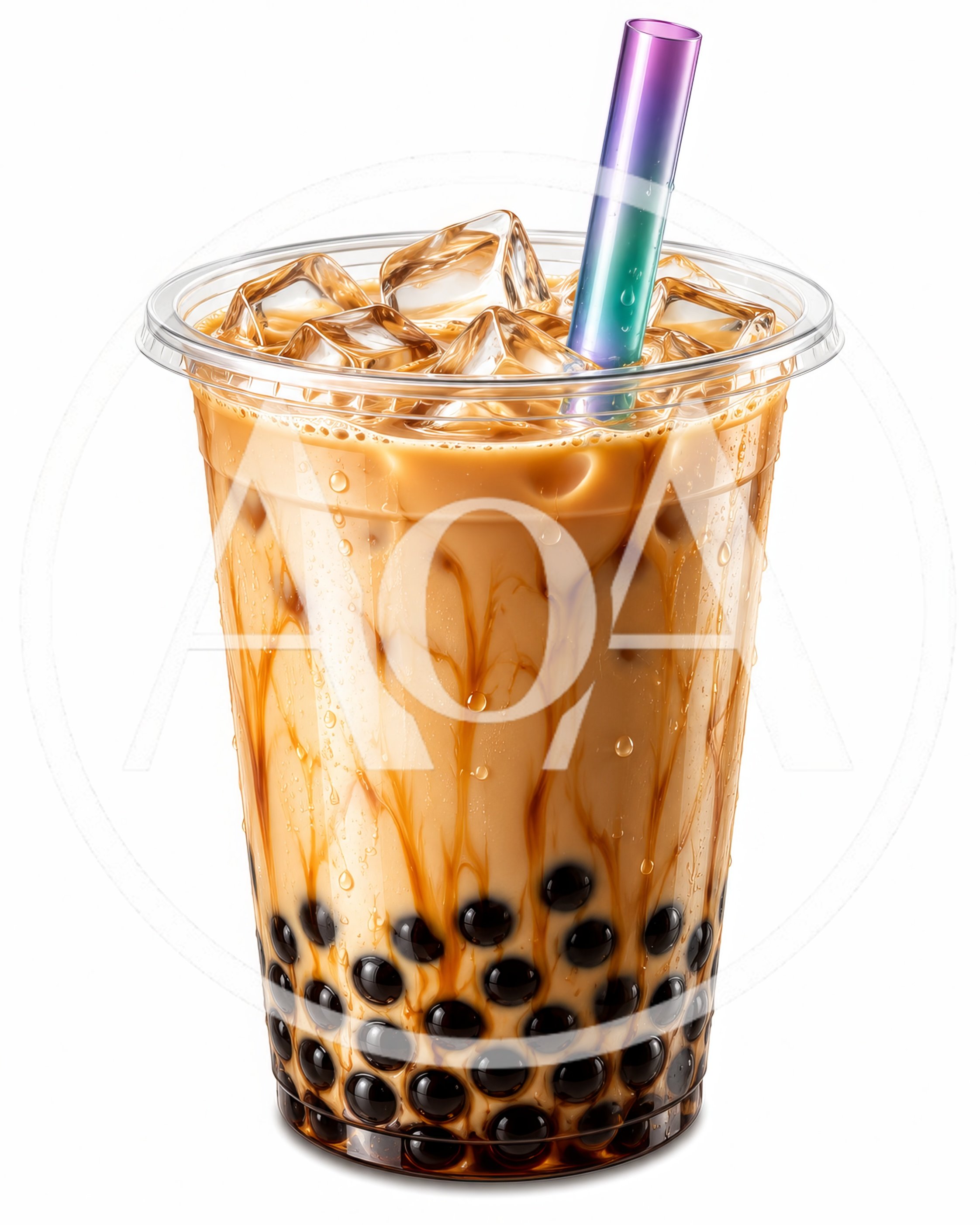 Iced Brown Sugar Milk Tea With Tapioca Pearls