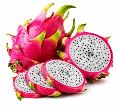 Fresh Dragon Fruit Whole and Sliced