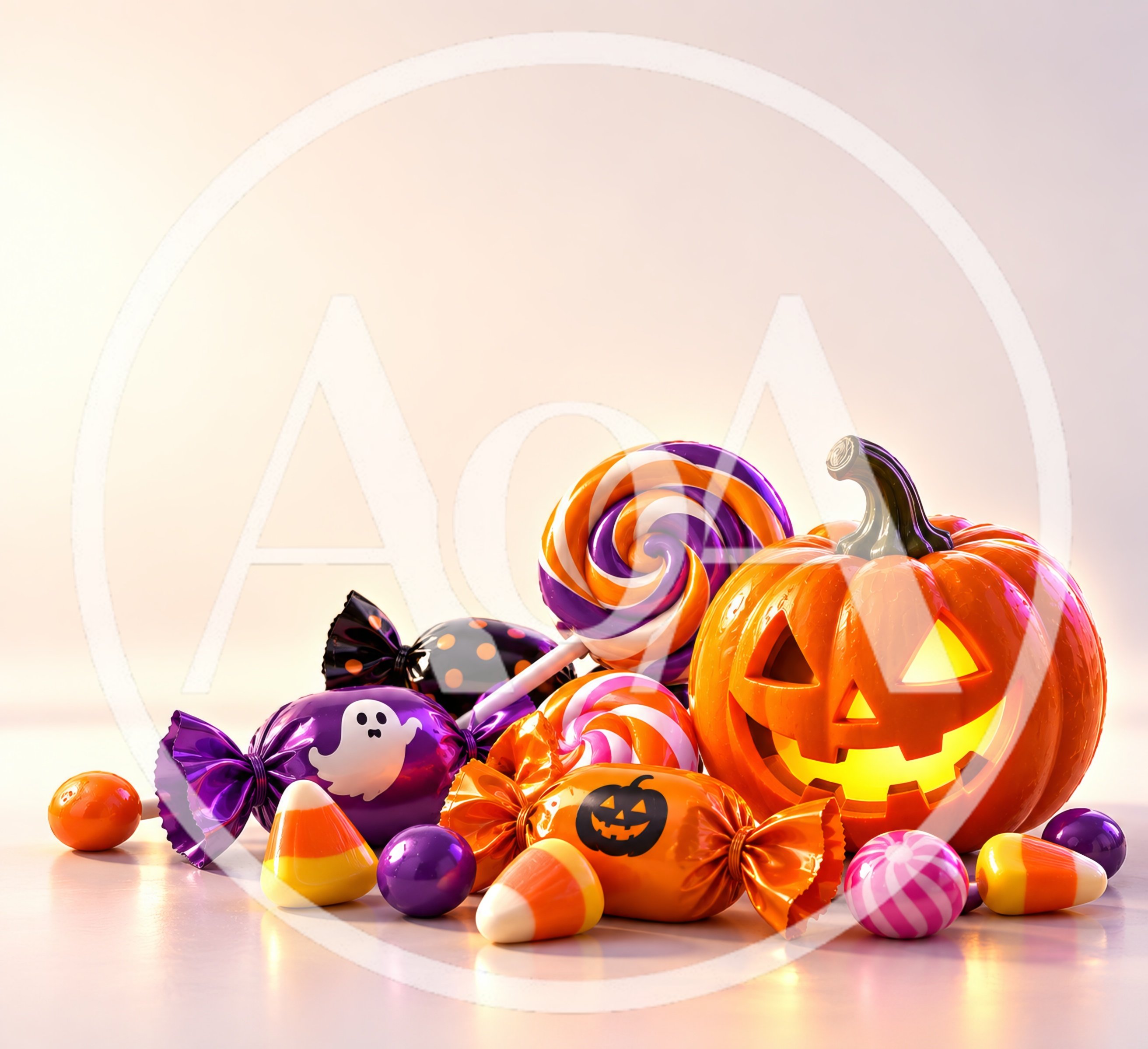 Halloween Jack O Lantern Pumpkin With Assorted Candy