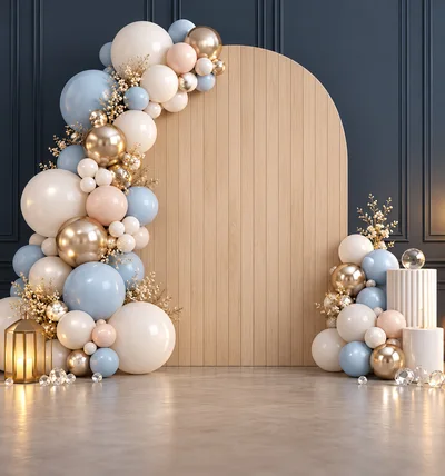Elegant Balloon Arch Backdrop for Event Decoration