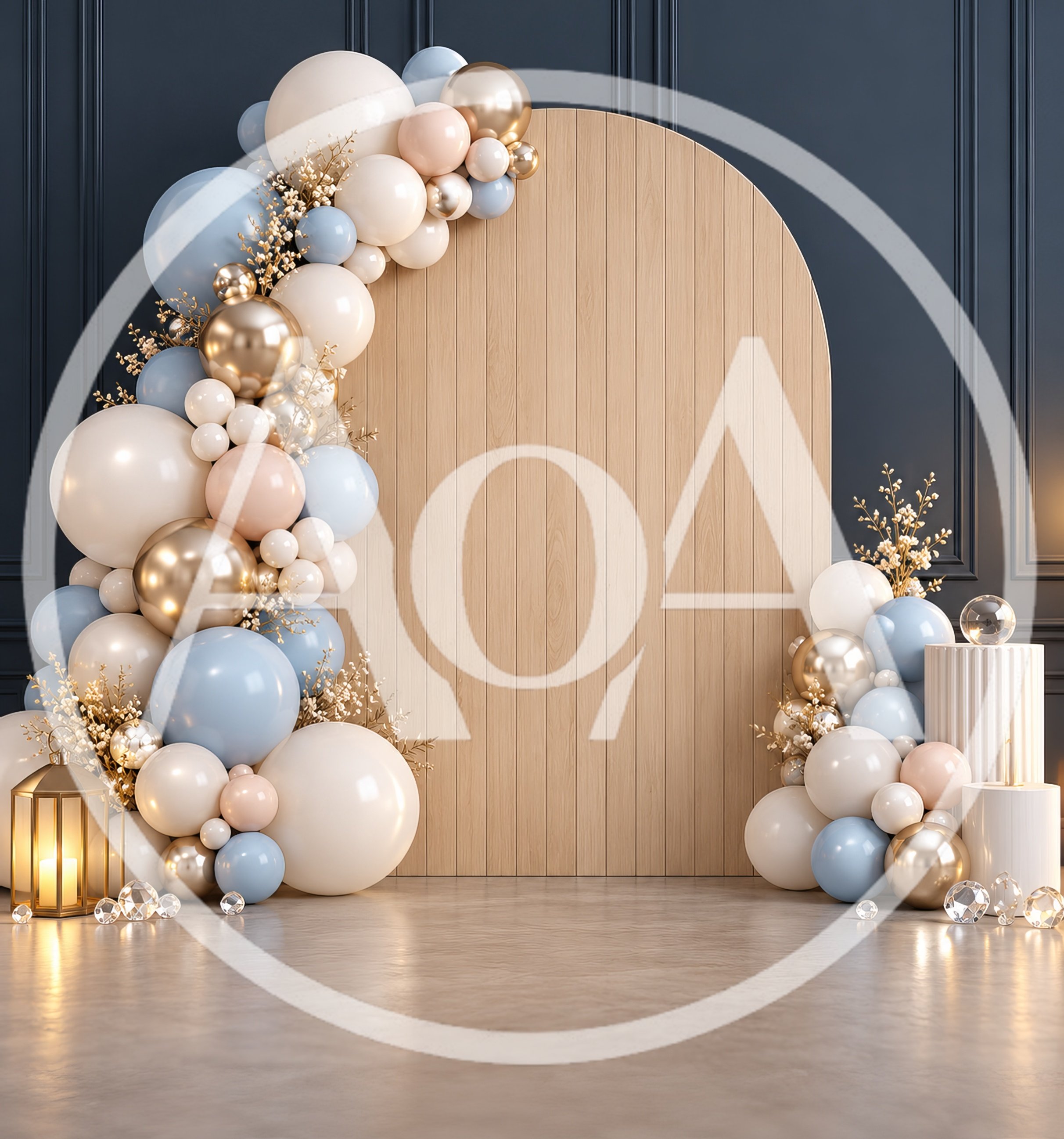 Elegant Balloon Arch Backdrop for Event Decoration