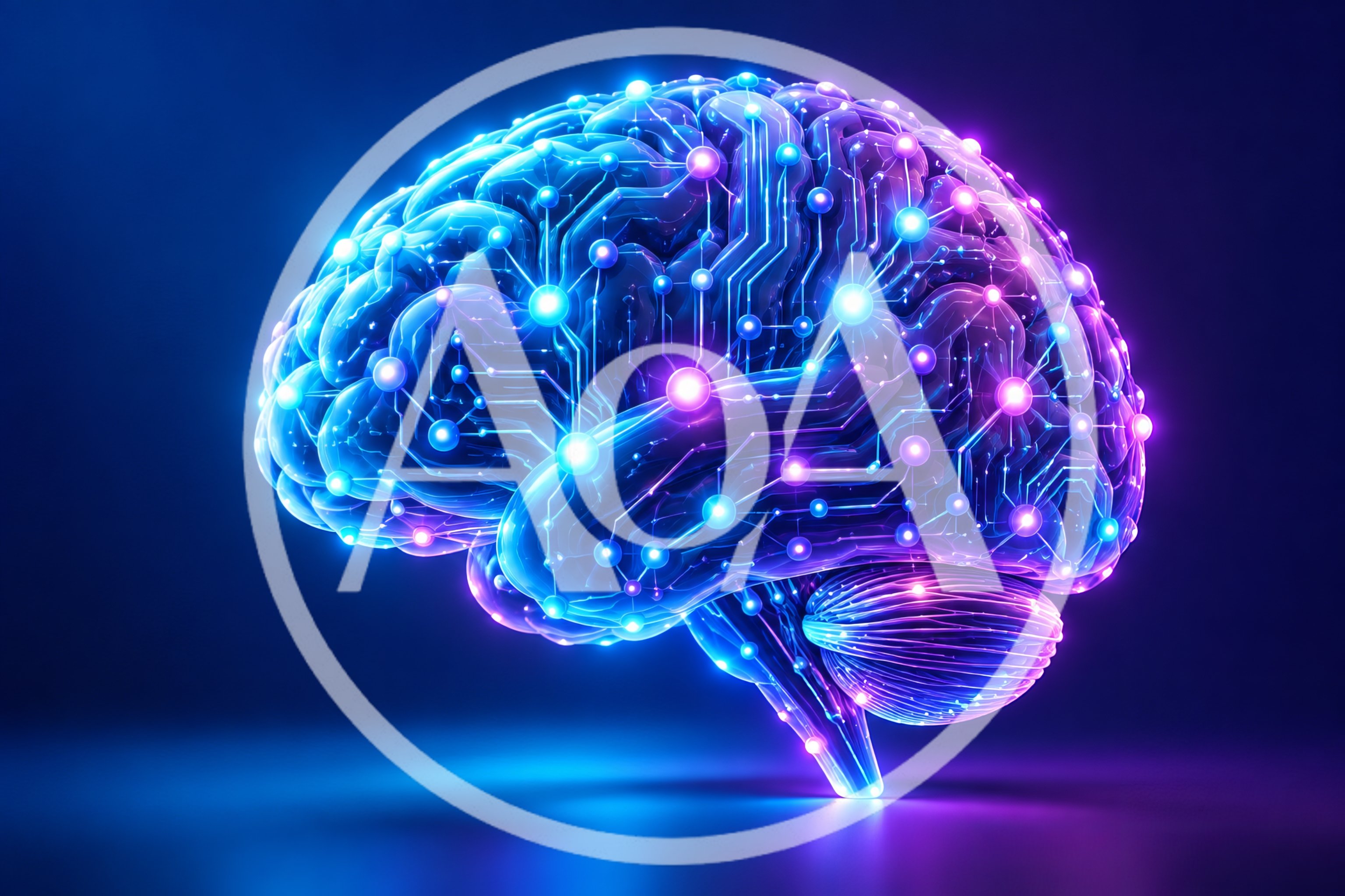 Digital Neural Network Brain Concept