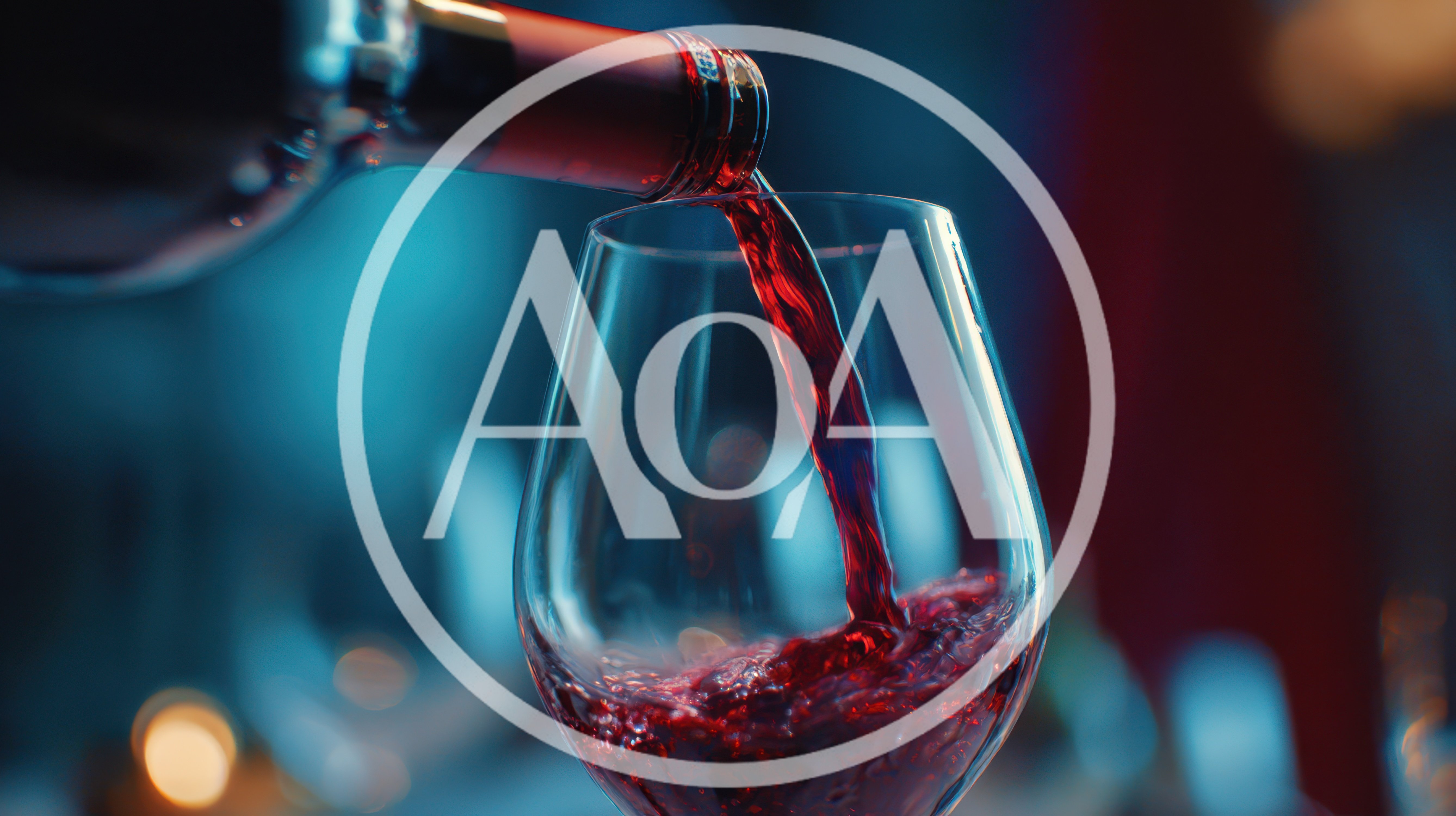 Red Wine Pouring Into A Glass