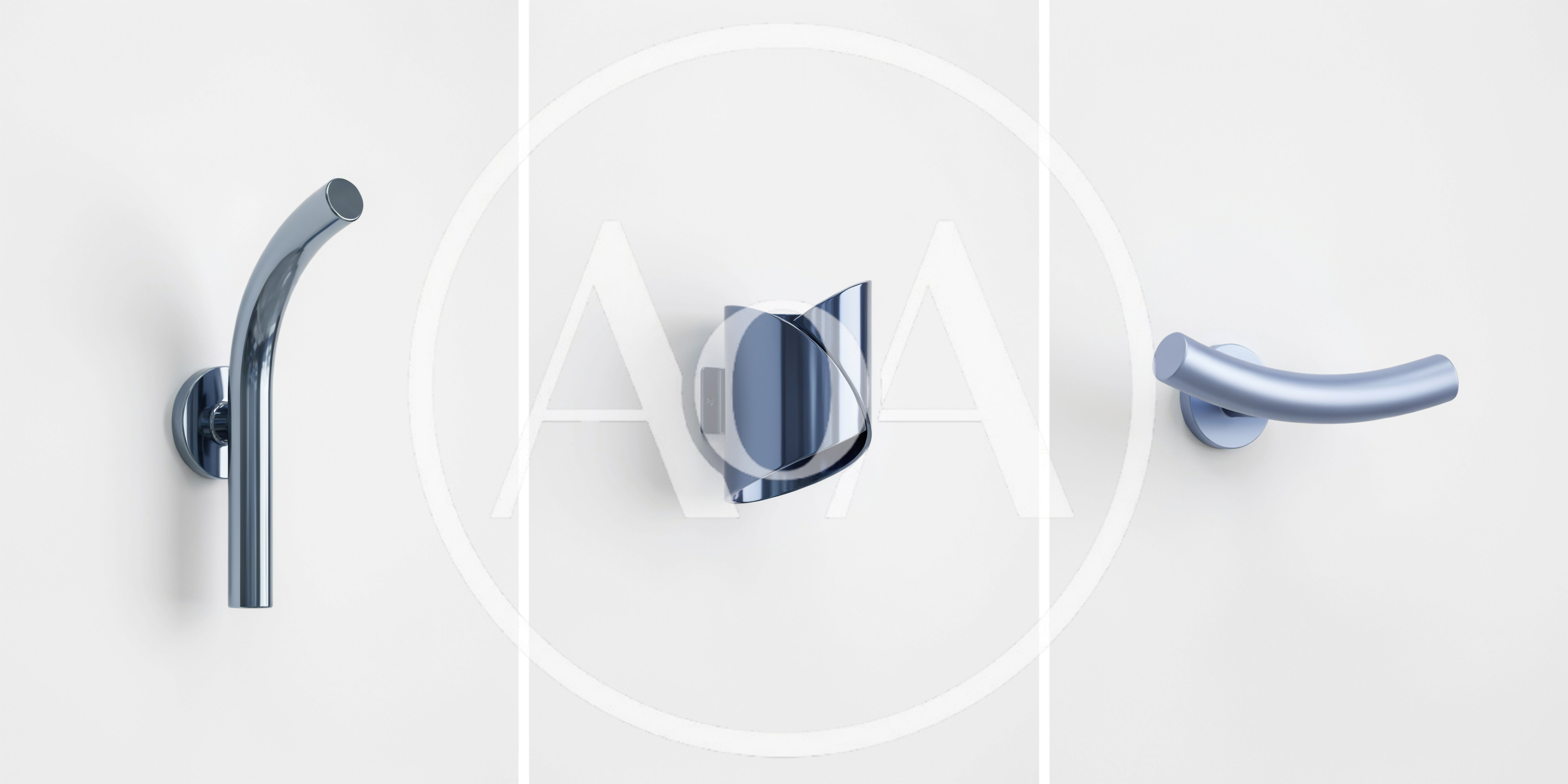 Modern Minimalist Wall Mounted Metal Hooks