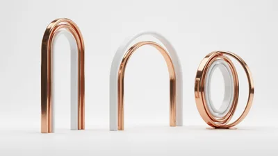 Abstract 3D Geometric Arches and Rings