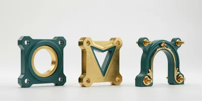 Three Decorative Industrial Style Metal Letters