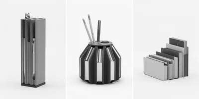Modern Minimalist Desk Organizers and Stationery Holders