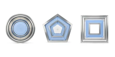 Modern Geometric Ceiling Light Fixtures Set