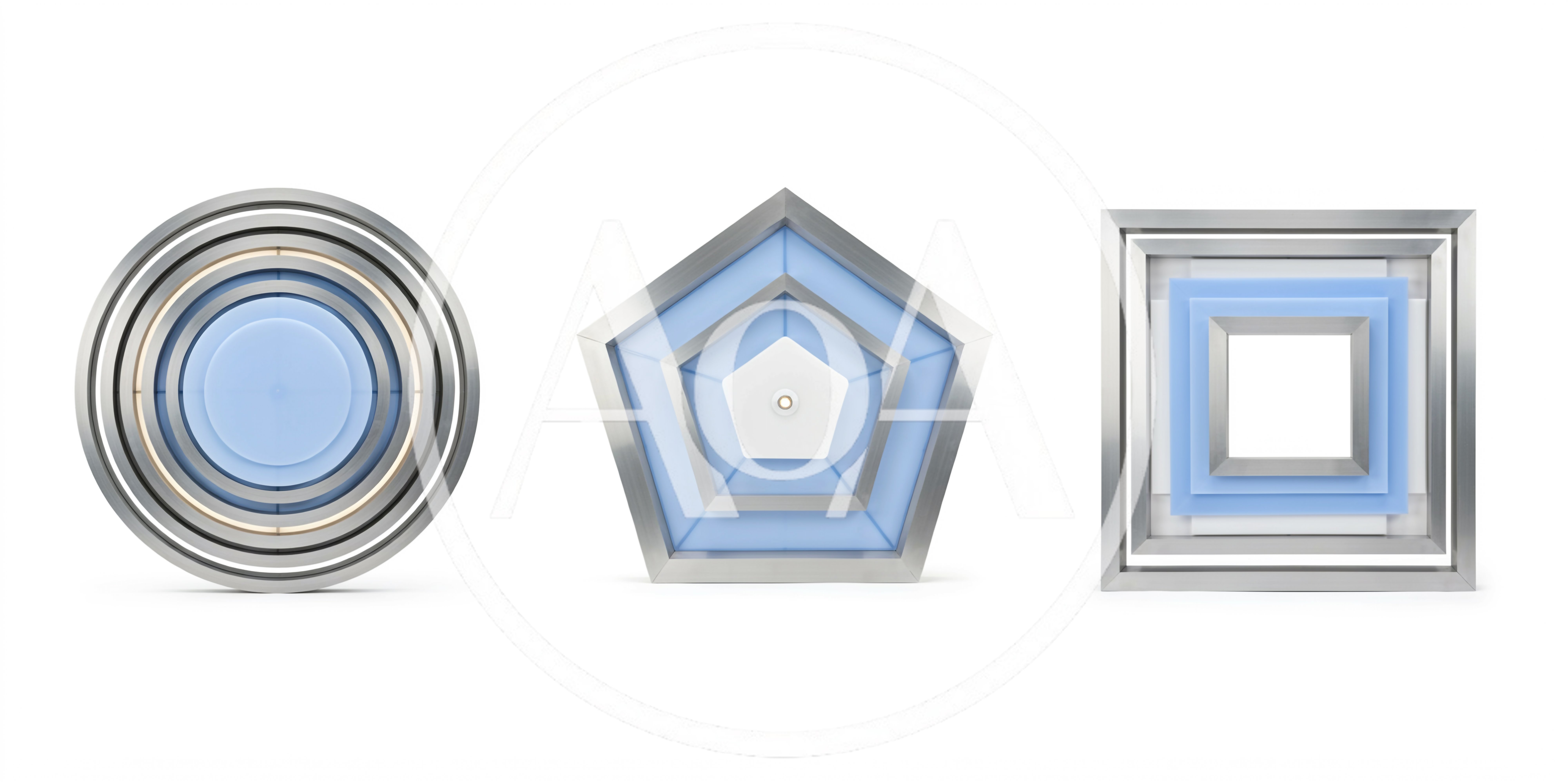 Modern Geometric Ceiling Light Fixtures Set