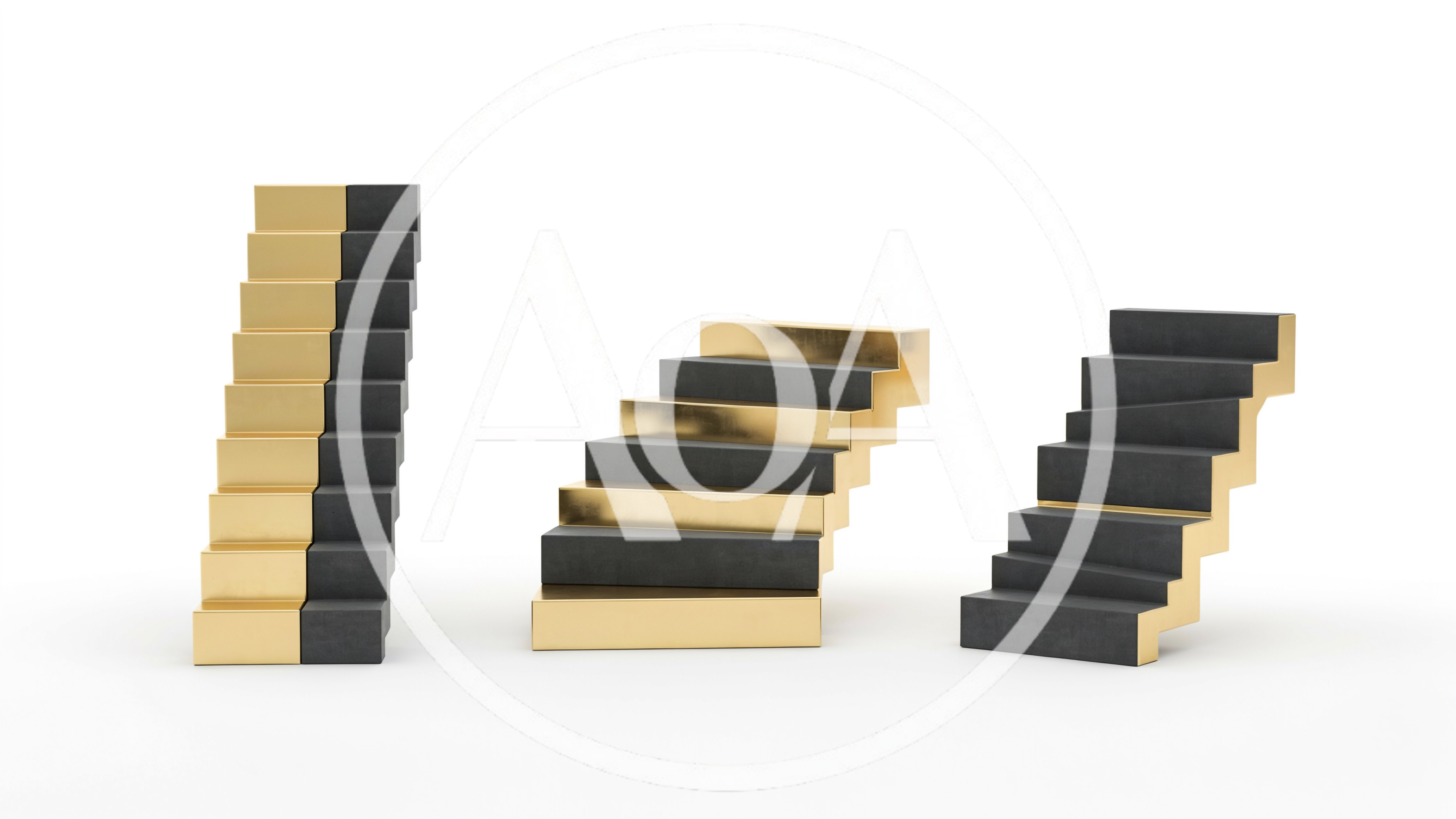 Three Sets Of Modern Minimalist Staircases