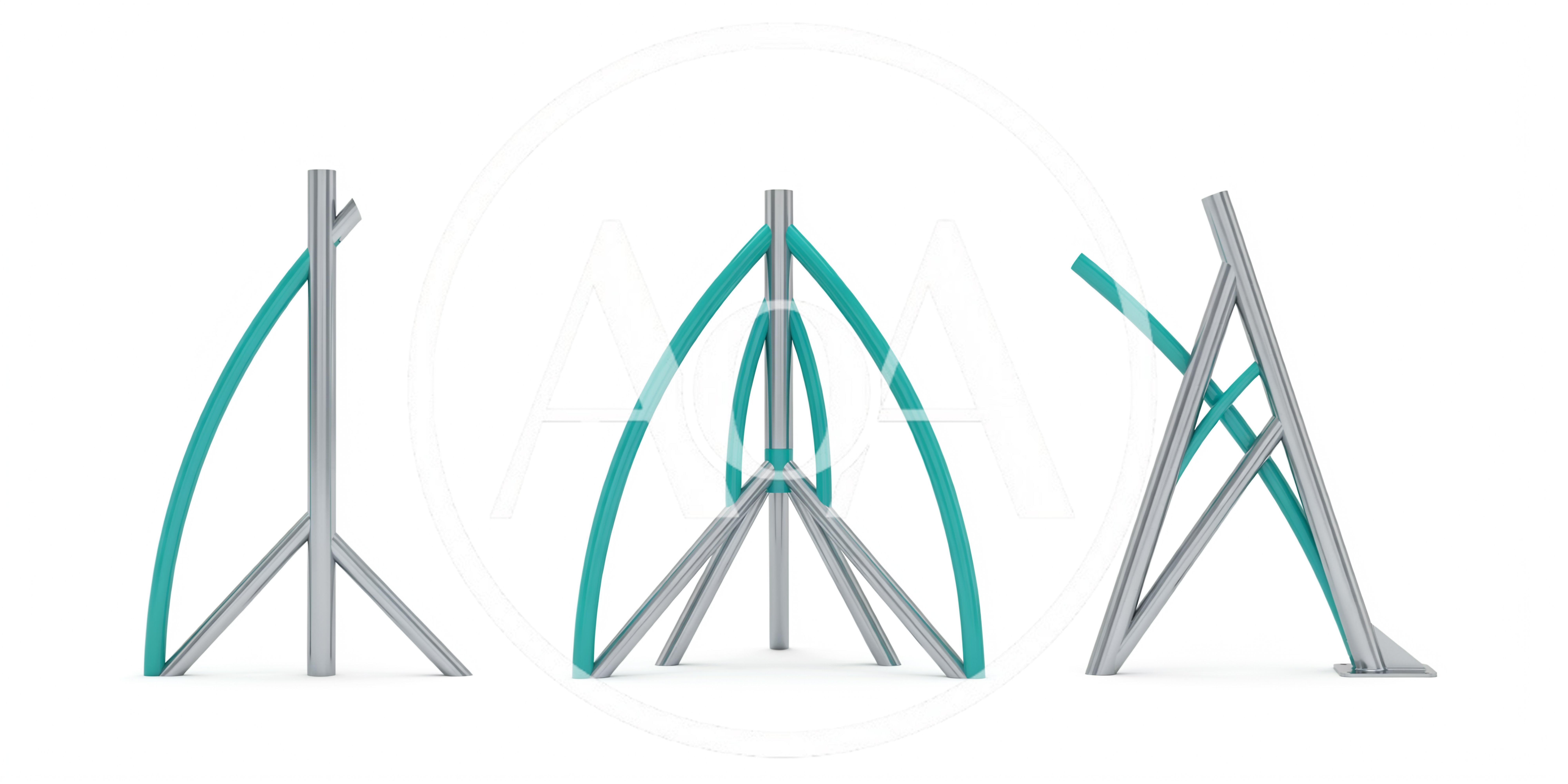 Three Modern Metal Bike Rack Designs