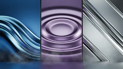 Abstract Metallic Wave And Ripple Motion Backgrounds