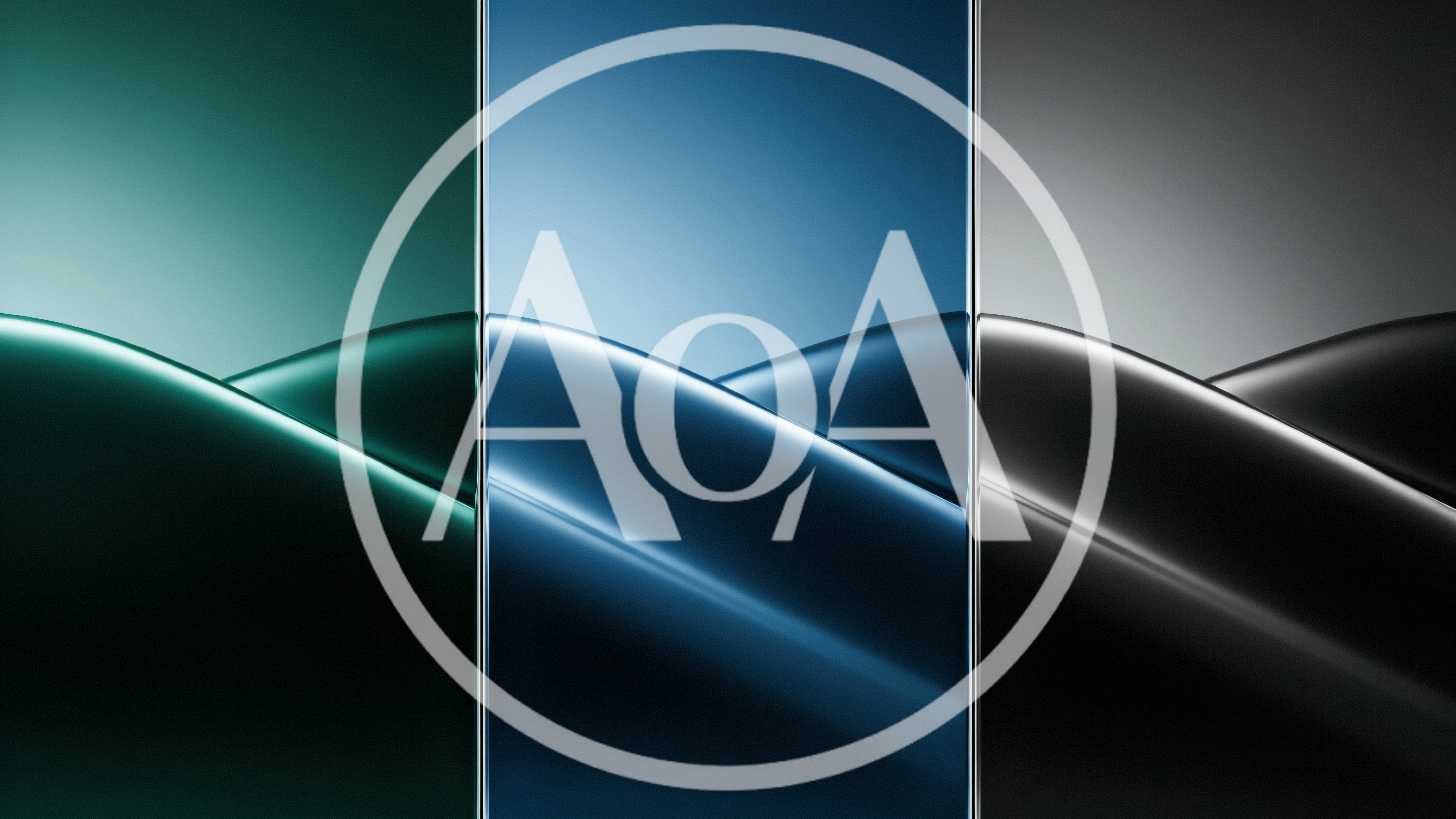 Abstract Three Panel Gradient Backgrounds