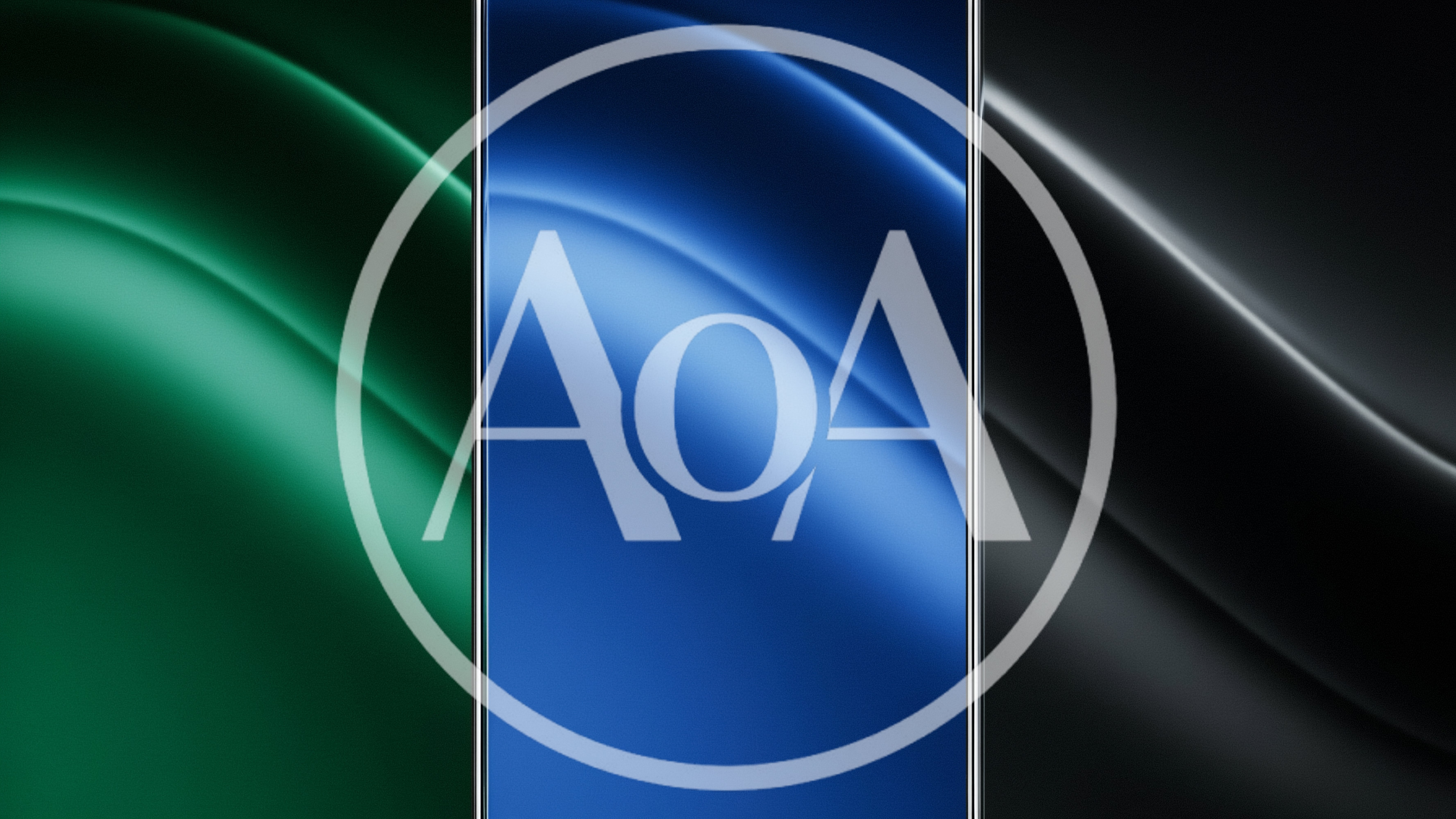 Abstract Smooth Wavy Backgrounds In Green Blue And Black