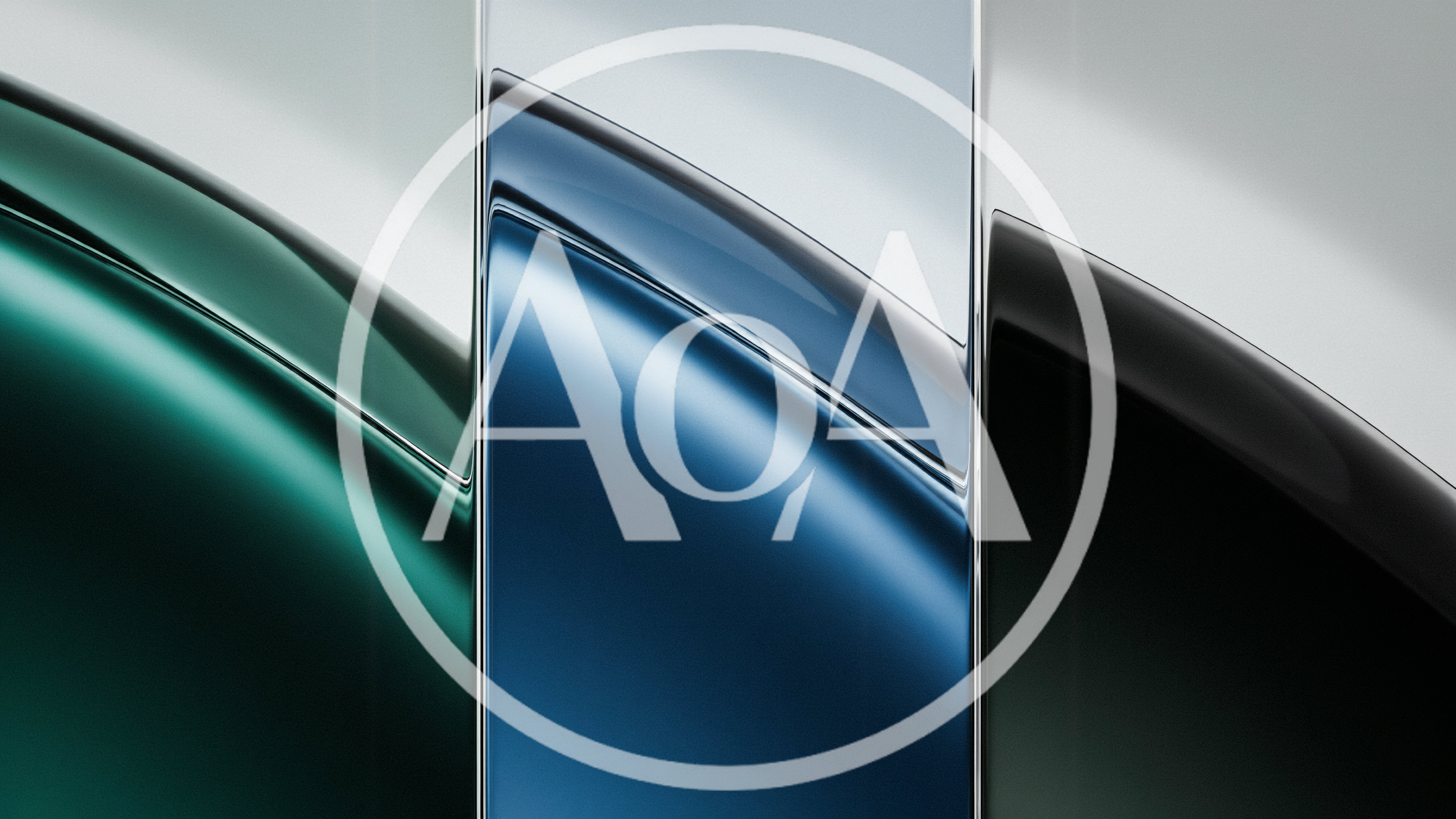 Abstract Close Up Of Curved Metallic Car Body Panels