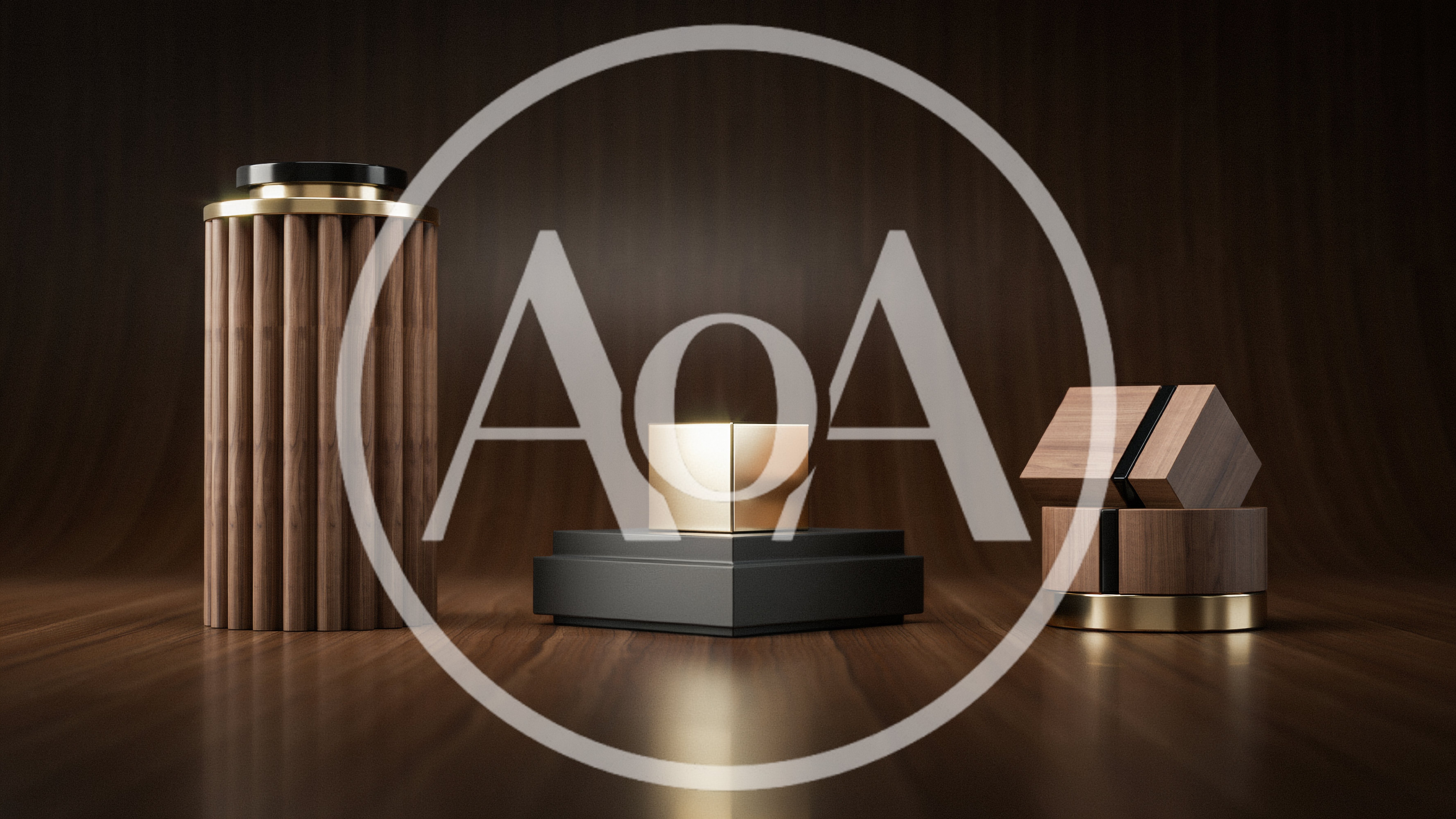 Minimalist Product Display Stands With Wooden Textures