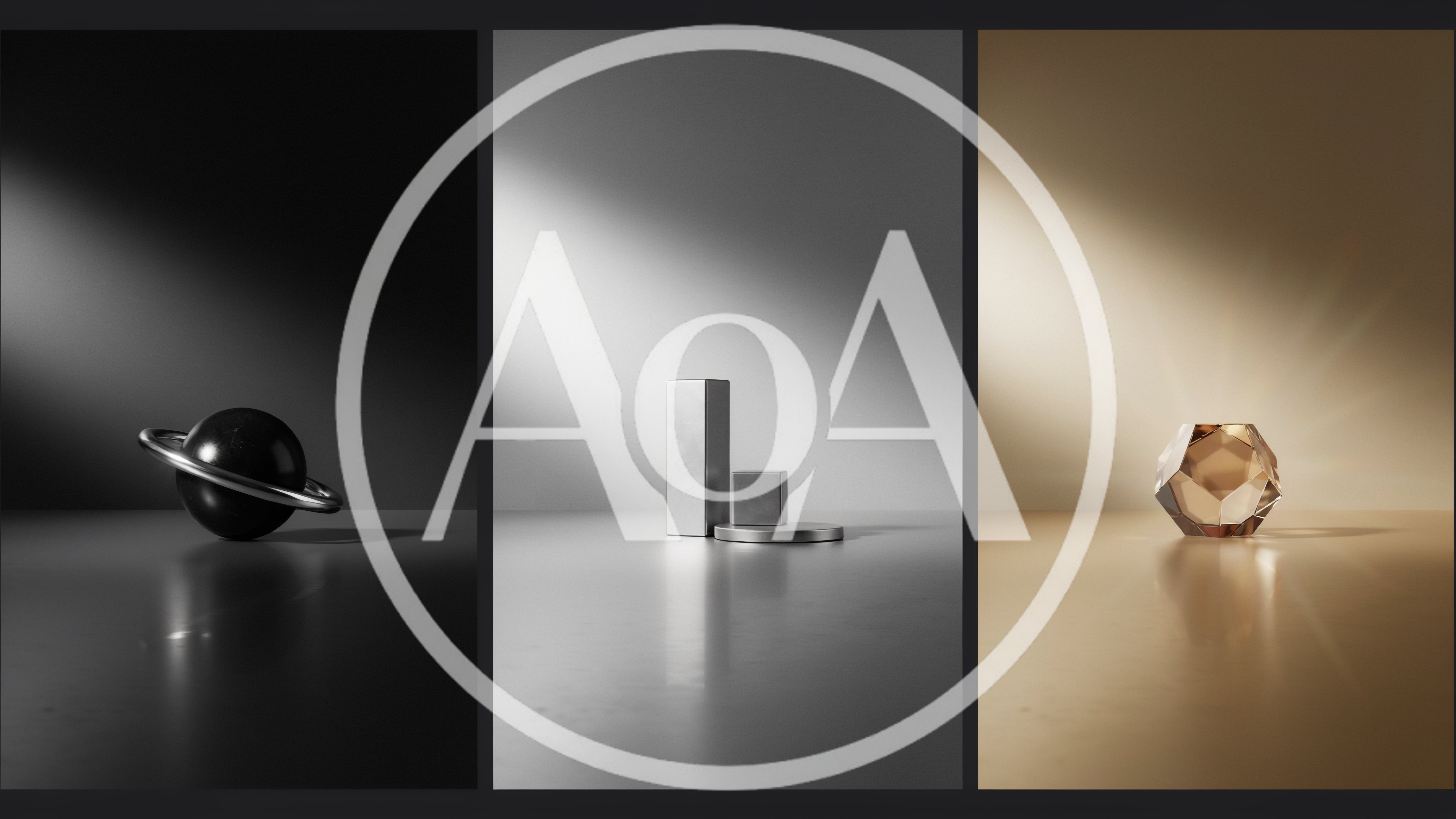 Minimalist 3D Abstract Geometric Shapes Product Display