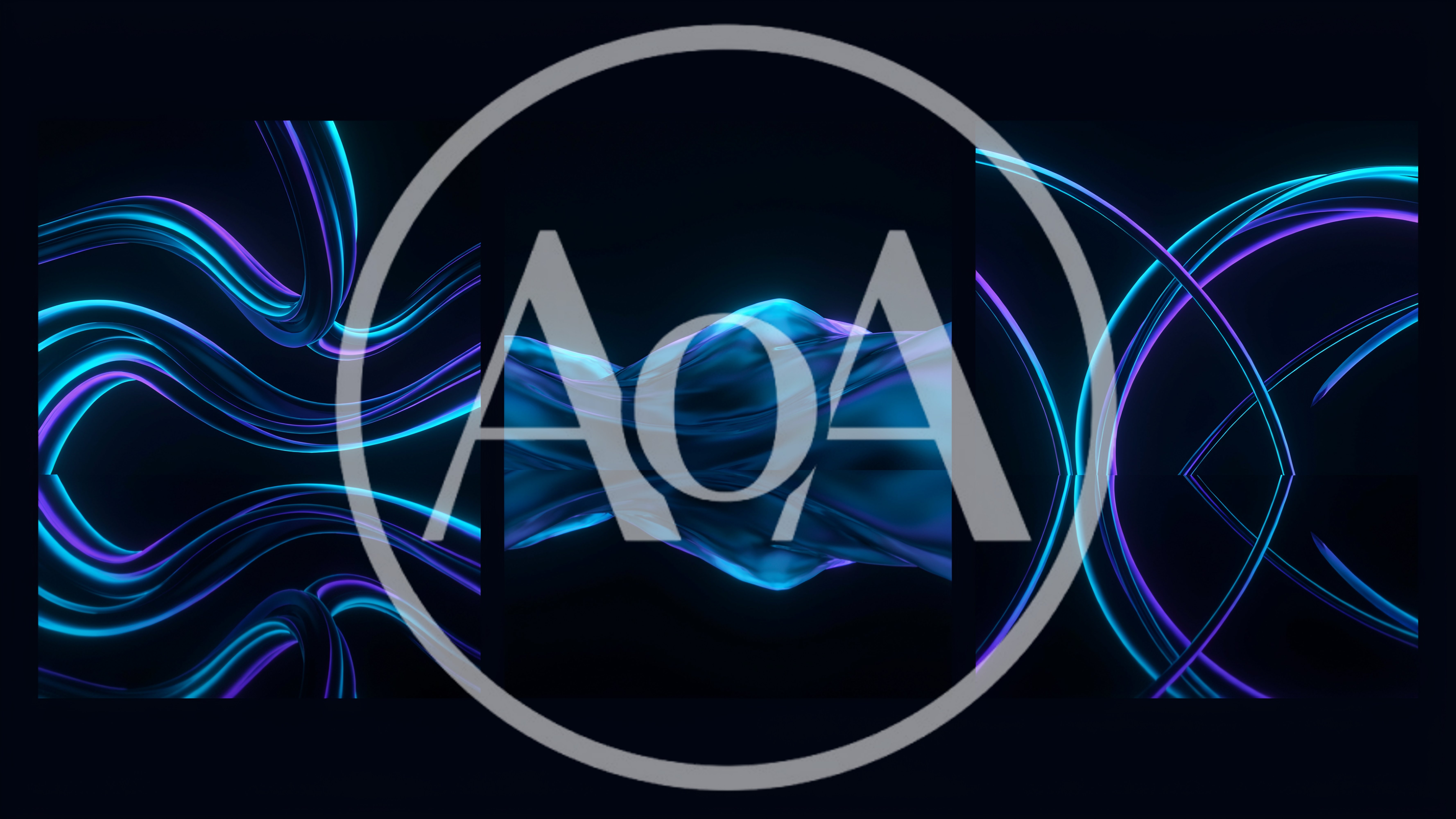 Abstract Neon Light Trails and Fluid Motion Backgrounds