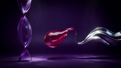 Abstract 3D DNA Helix and Liquid Metal Motion