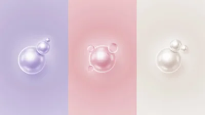 Abstract 3D Spheres On Pastel Backgrounds