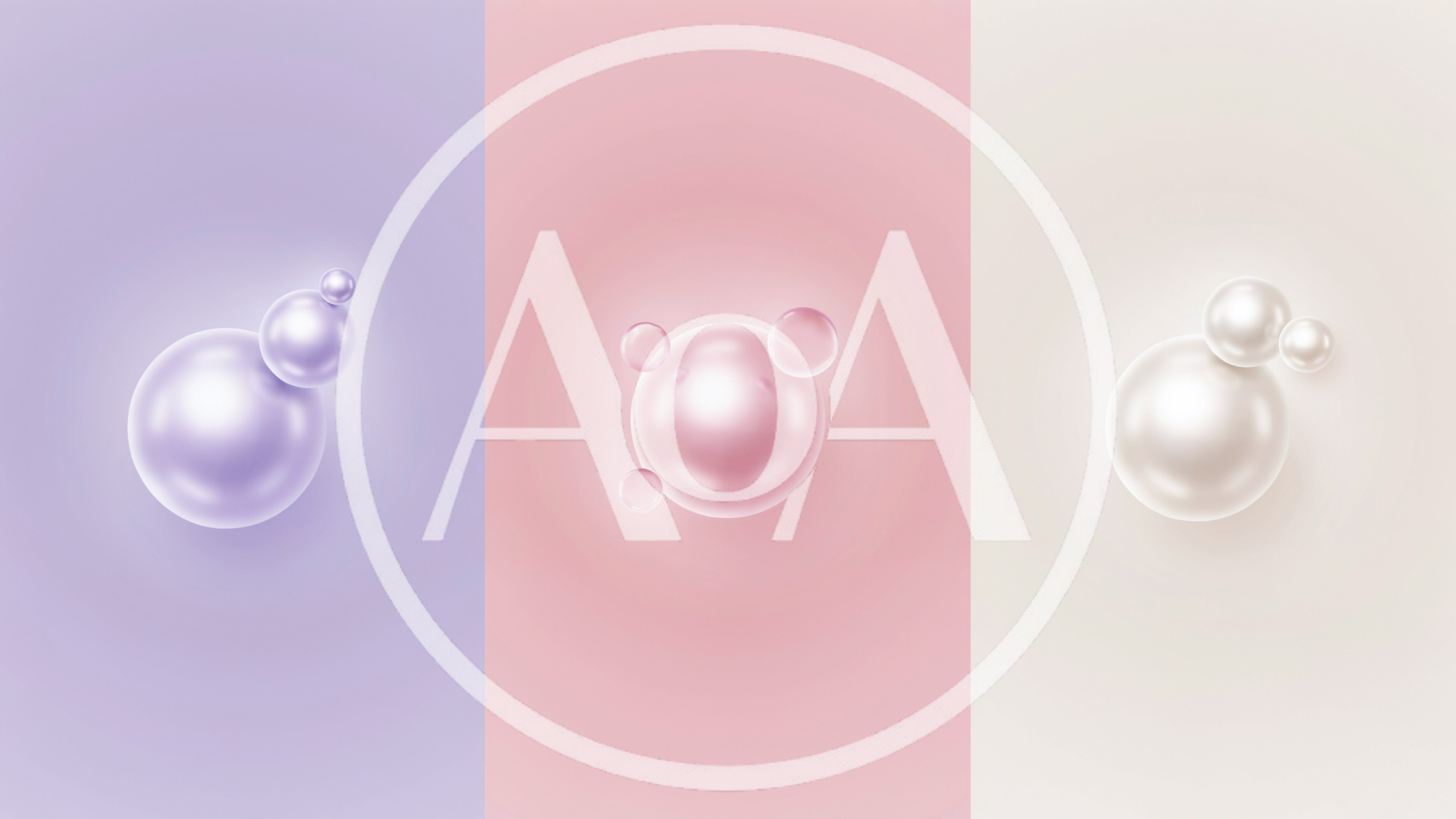Abstract 3D Spheres On Pastel Backgrounds
