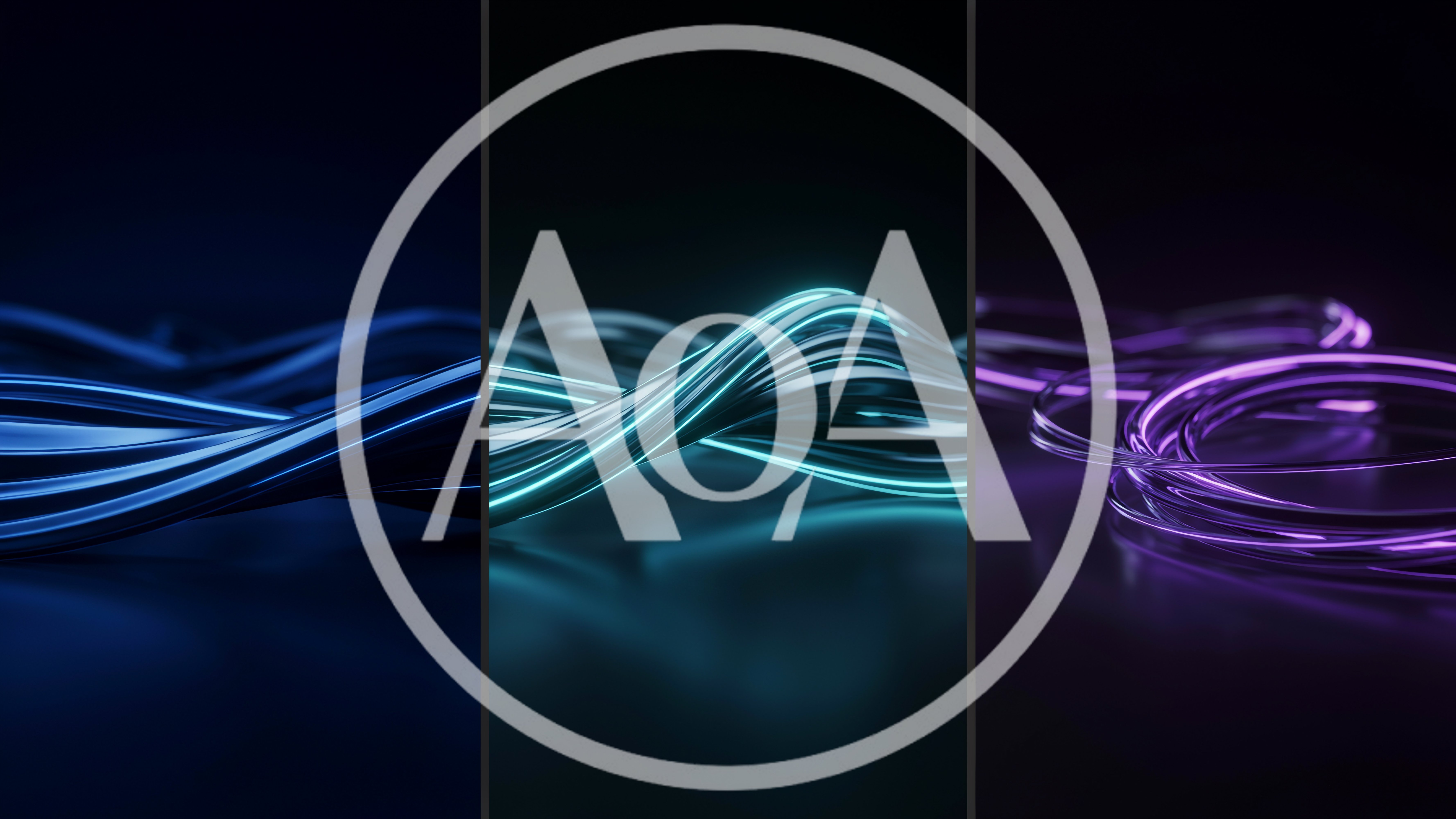 Abstract Metallic Wavy Lines In Three Color Variations
