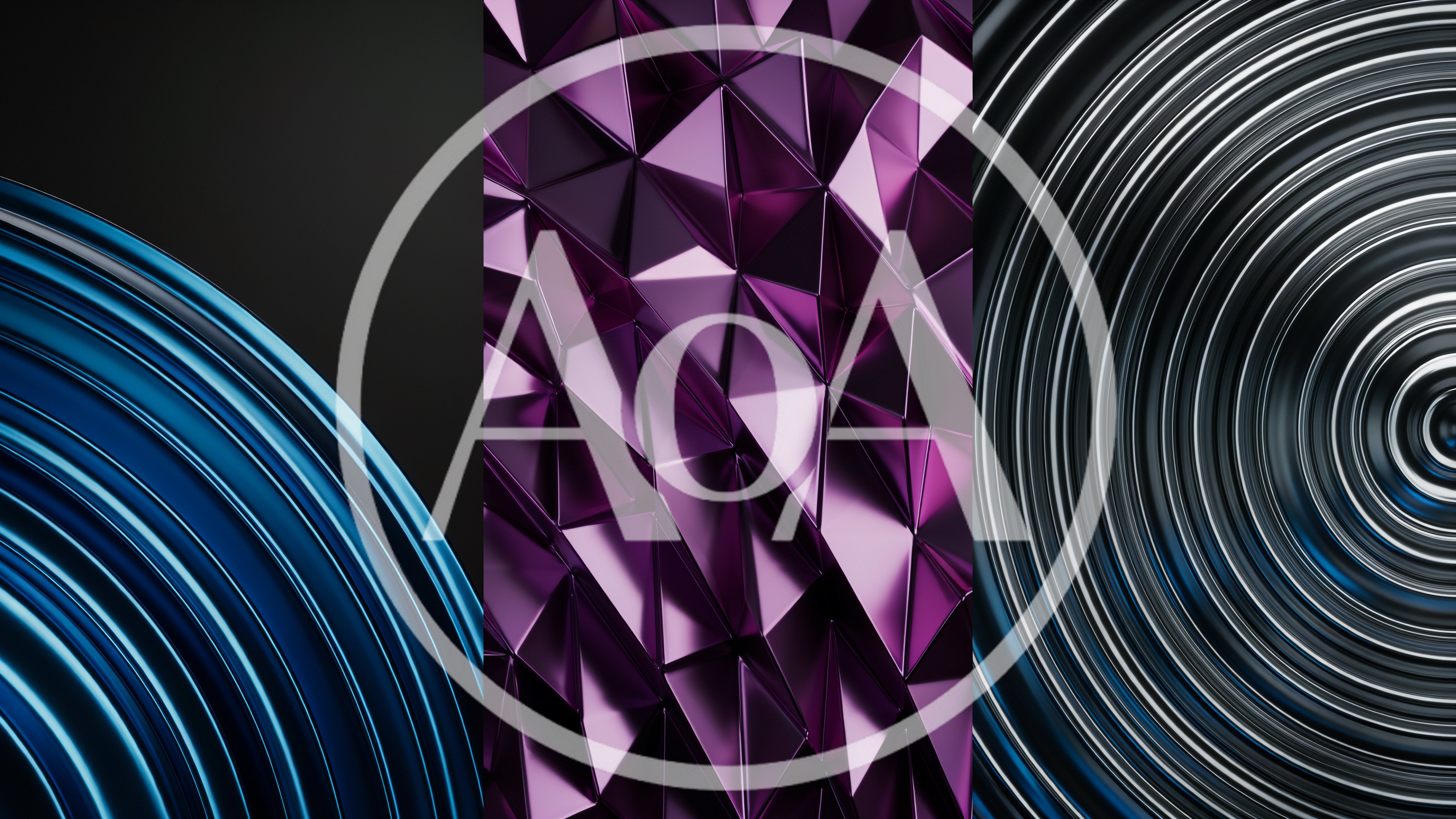 Abstract Geometric And Circular Metallic Background Textures