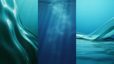 Abstract Underwater Fluid Motion And Light Rays