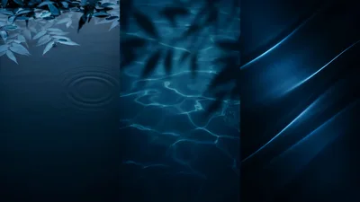 Abstract Dark Blue Water And Fabric Texture Backgrounds