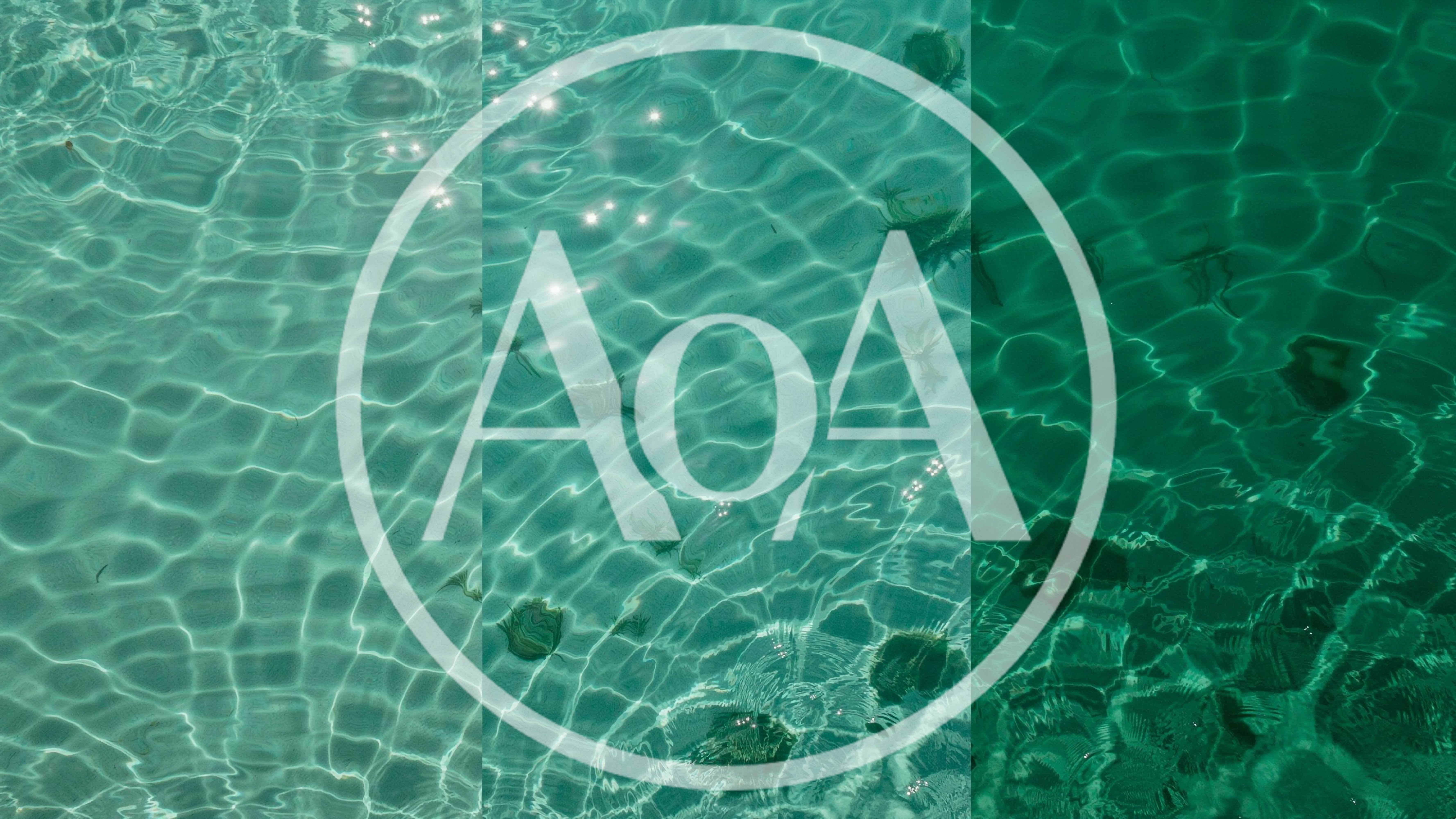 Split Screen Comparison Of Tropical Water Textures