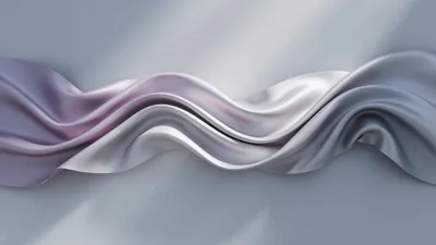Abstract Flowing Silk Fabric With Soft Lighting