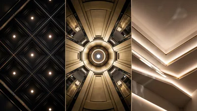 Modern Architectural Ceiling Designs With Geometric Lighting