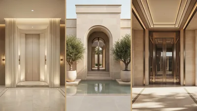 Modern Architectural Entrance Designs With Luxury Finishes