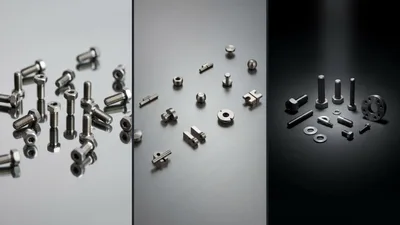 Assorted Industrial Metal Fasteners and Precision Components