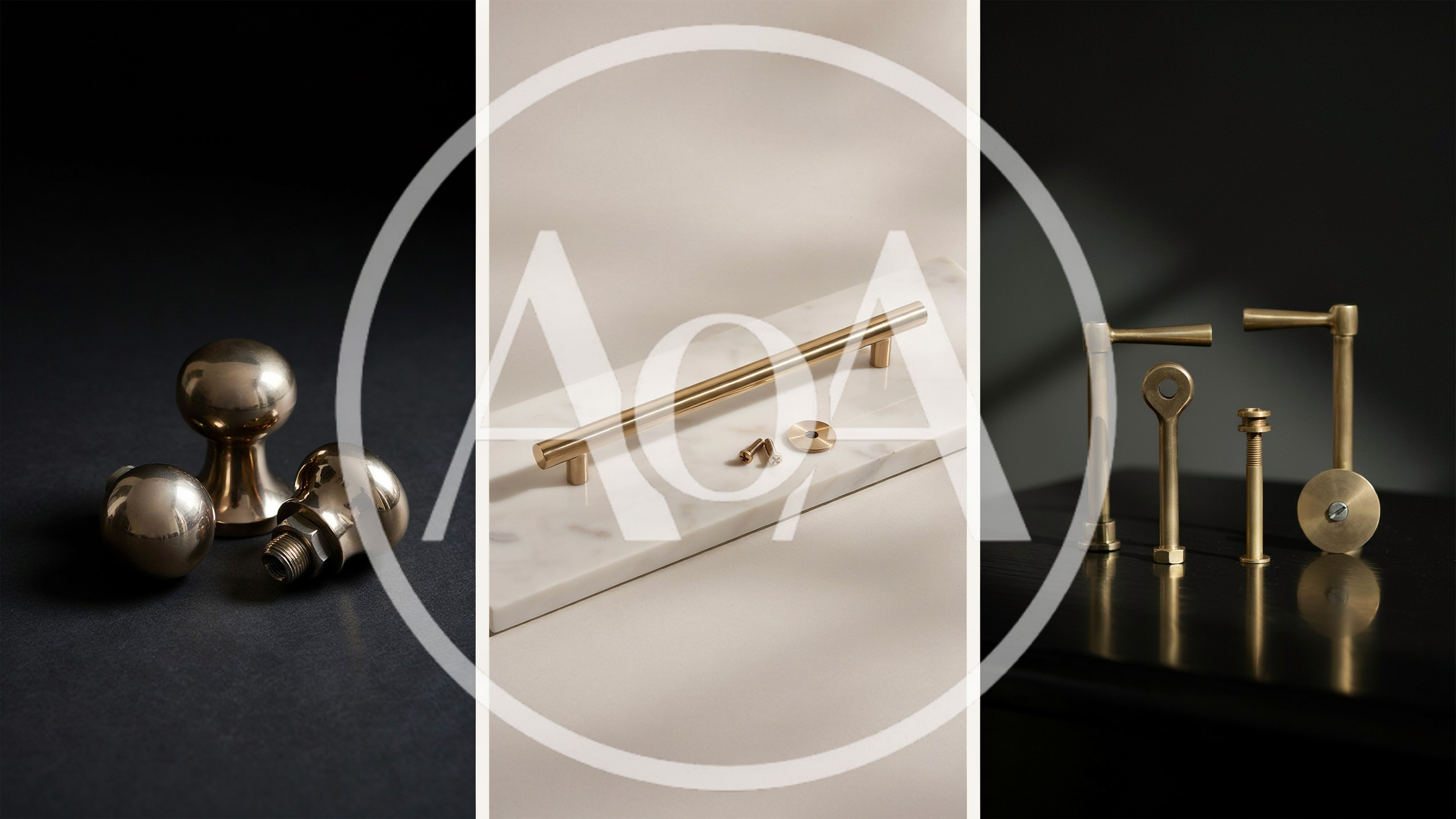 Collection Of Modern Brass Cabinet Hardware And Handles
