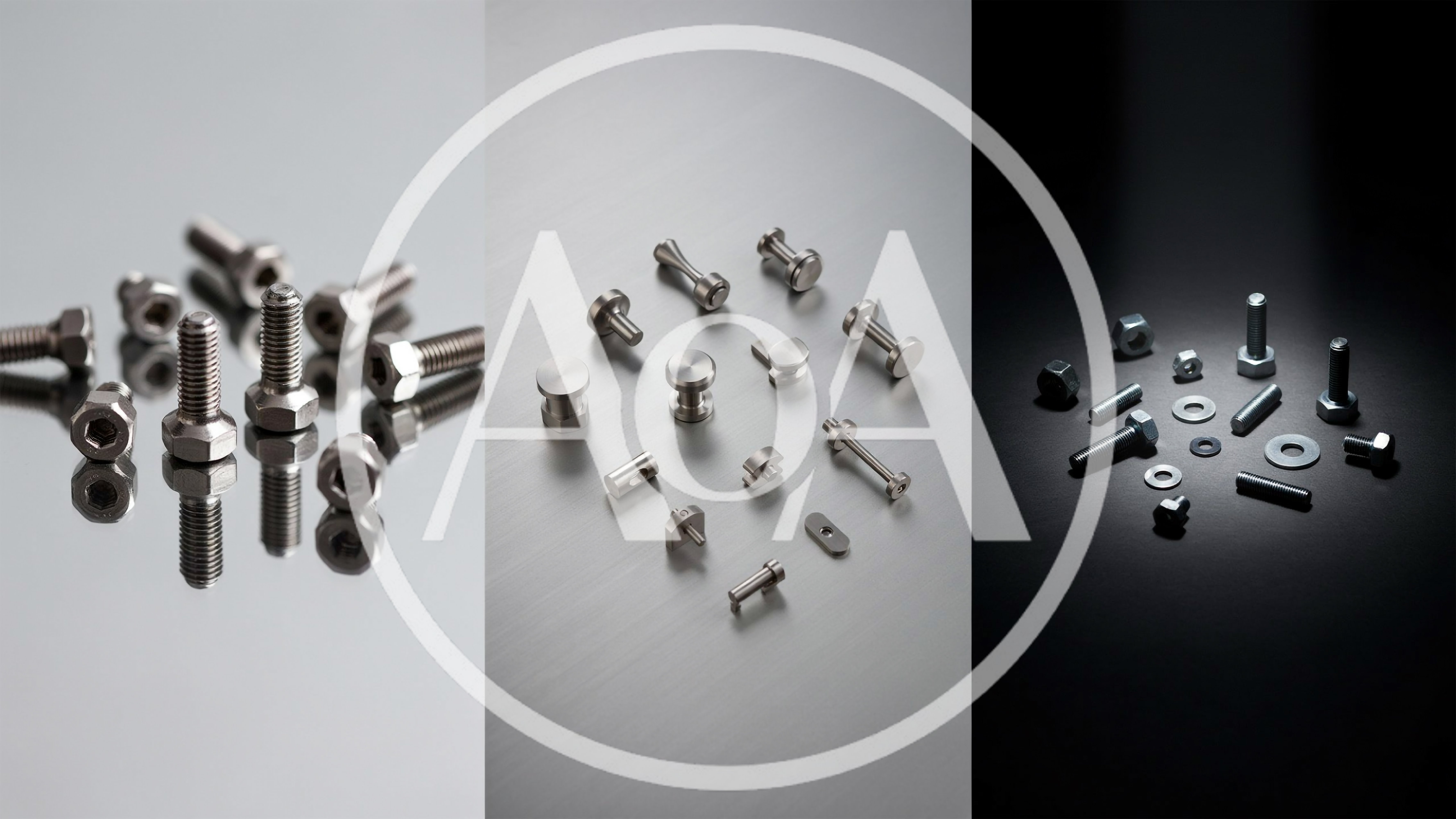 Assorted Industrial Metal Fasteners And Hardware Components
